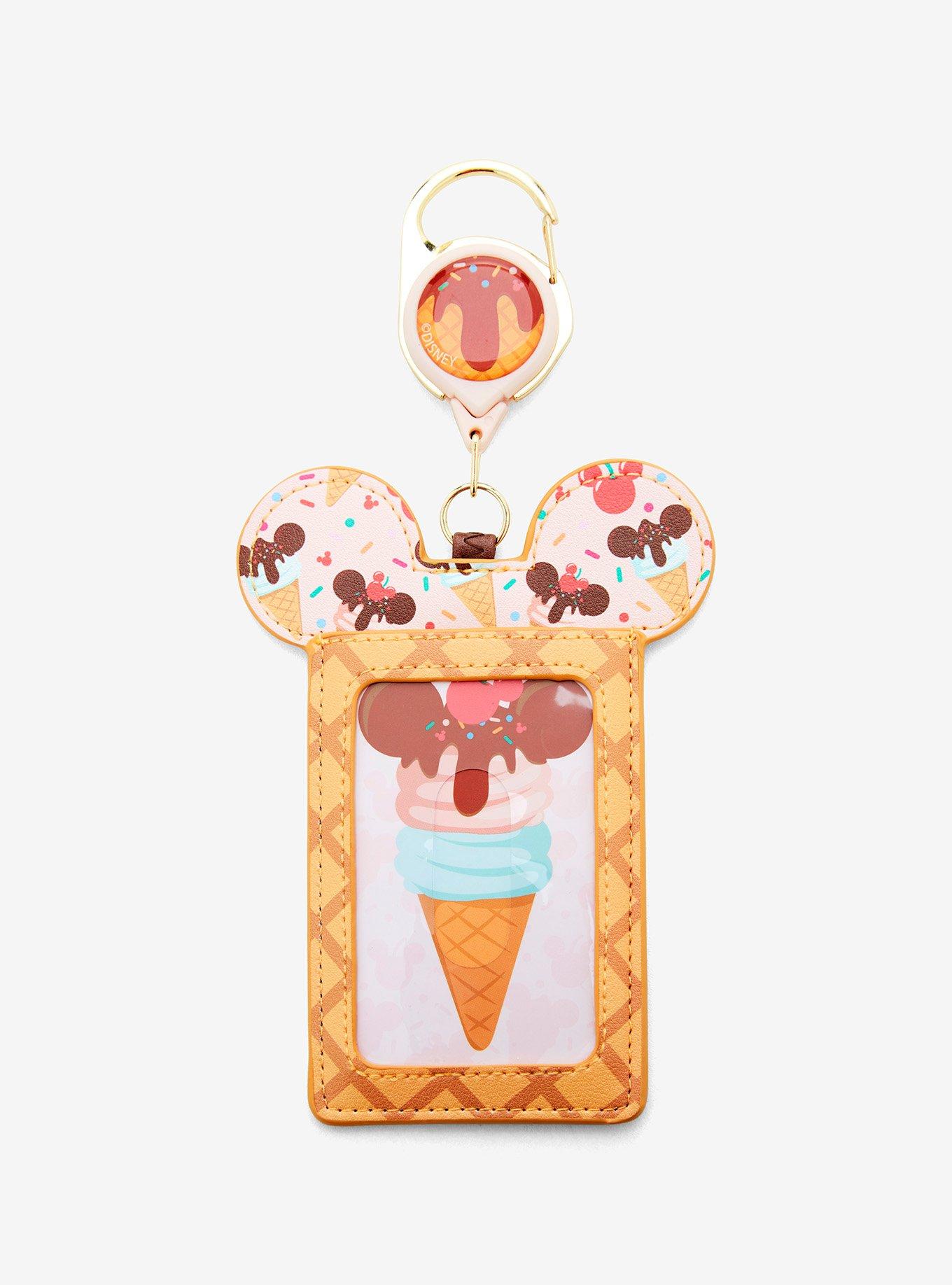 Disney Mickey Mouse Ice Cream Cone Retractable Lanyard, , hi-res