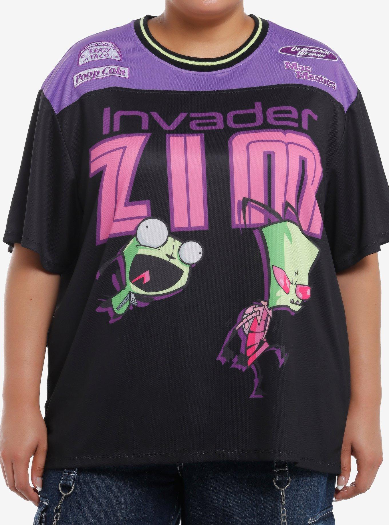 Invader Zim GIR & Zim Girls Soccer Jersey Plus Size, , hi-res