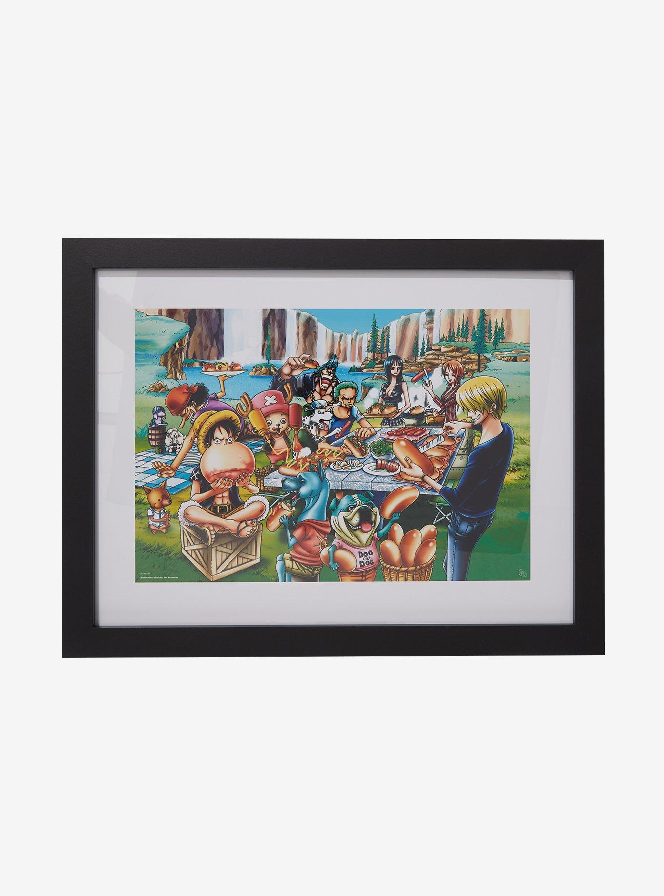 One Piece Hot Dog Party Framed Wall Art, , hi-res