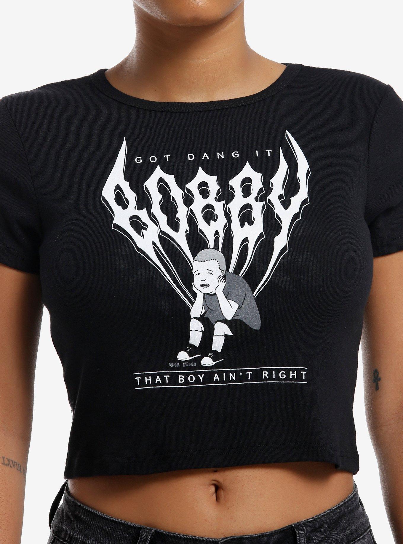 King Of The Hill Bobby Metal Font Girls Baby T-Shirt, , hi-res