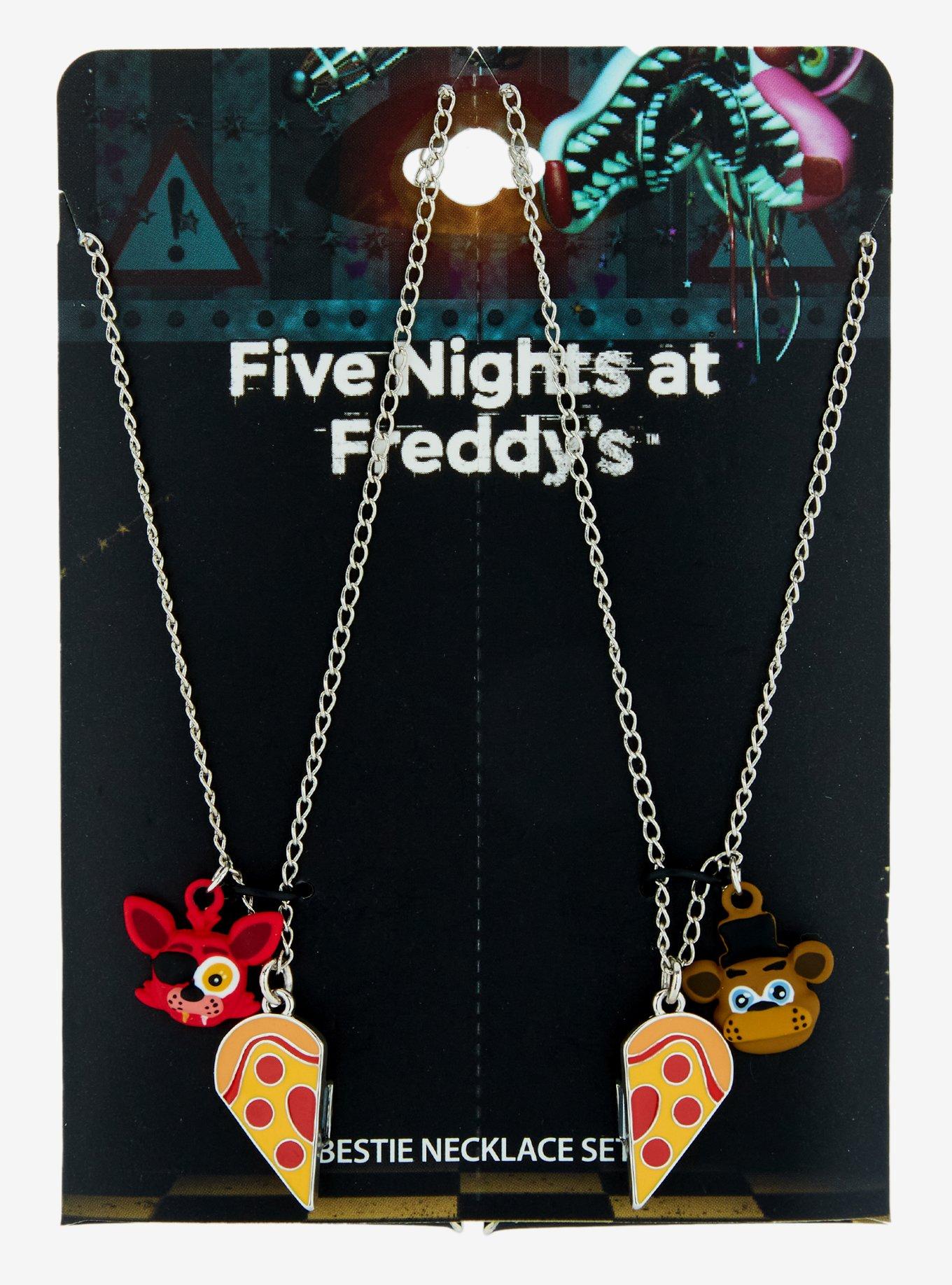 Five Nights At Freddy's Foxy & Freddy Pizza Best Friend Necklace Set, , hi-res