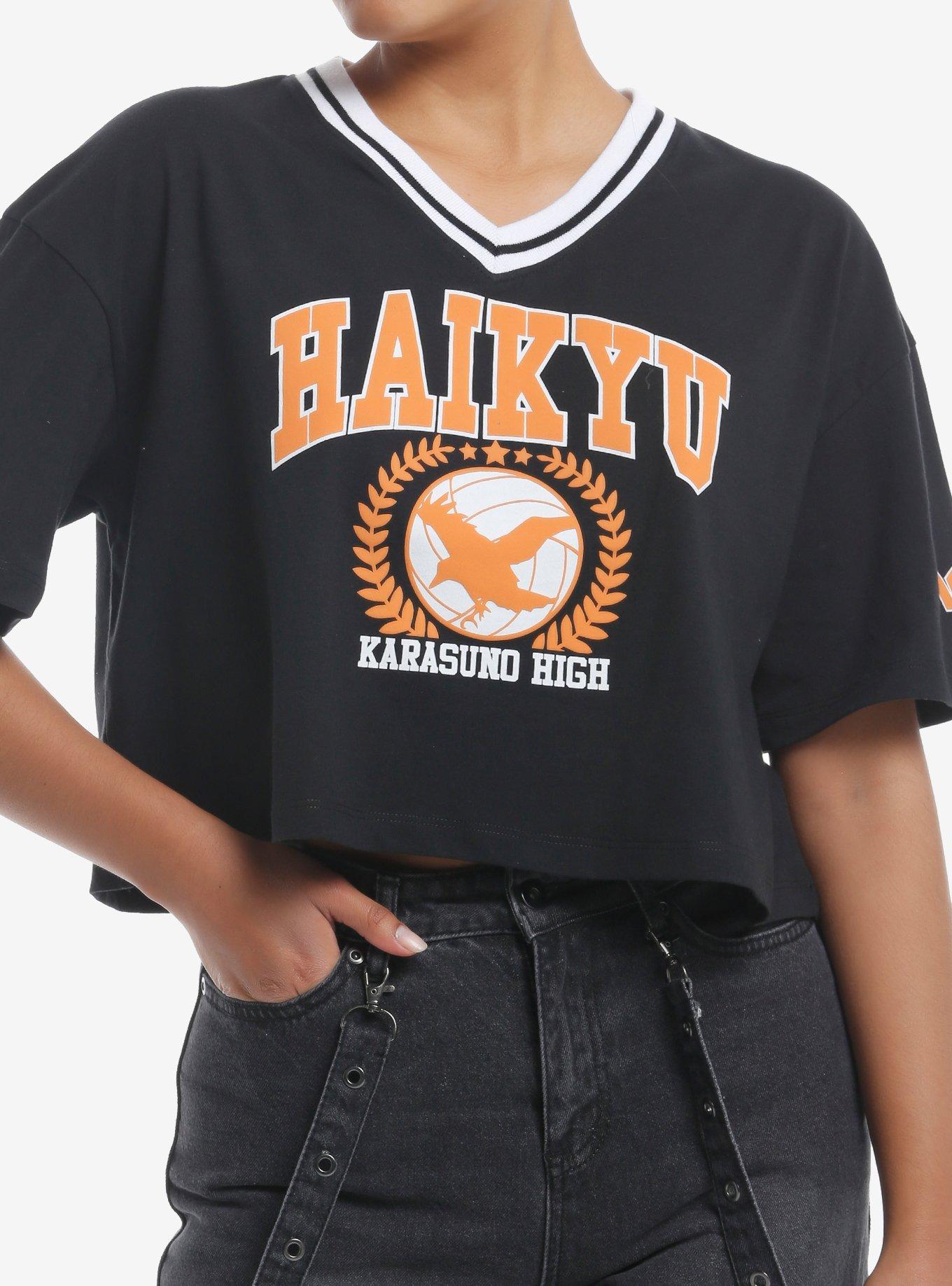 Haikyu!! Karasuno High Varsity Crop Girls T-Shirt, , hi-res