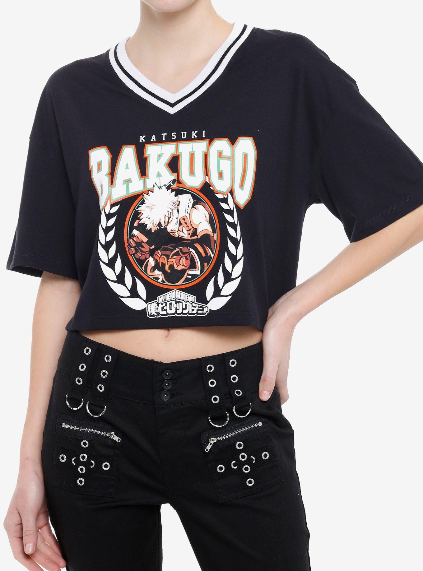 My Hero Academia Bakugo Varsity Girls Crop T-Shirt, , hi-res