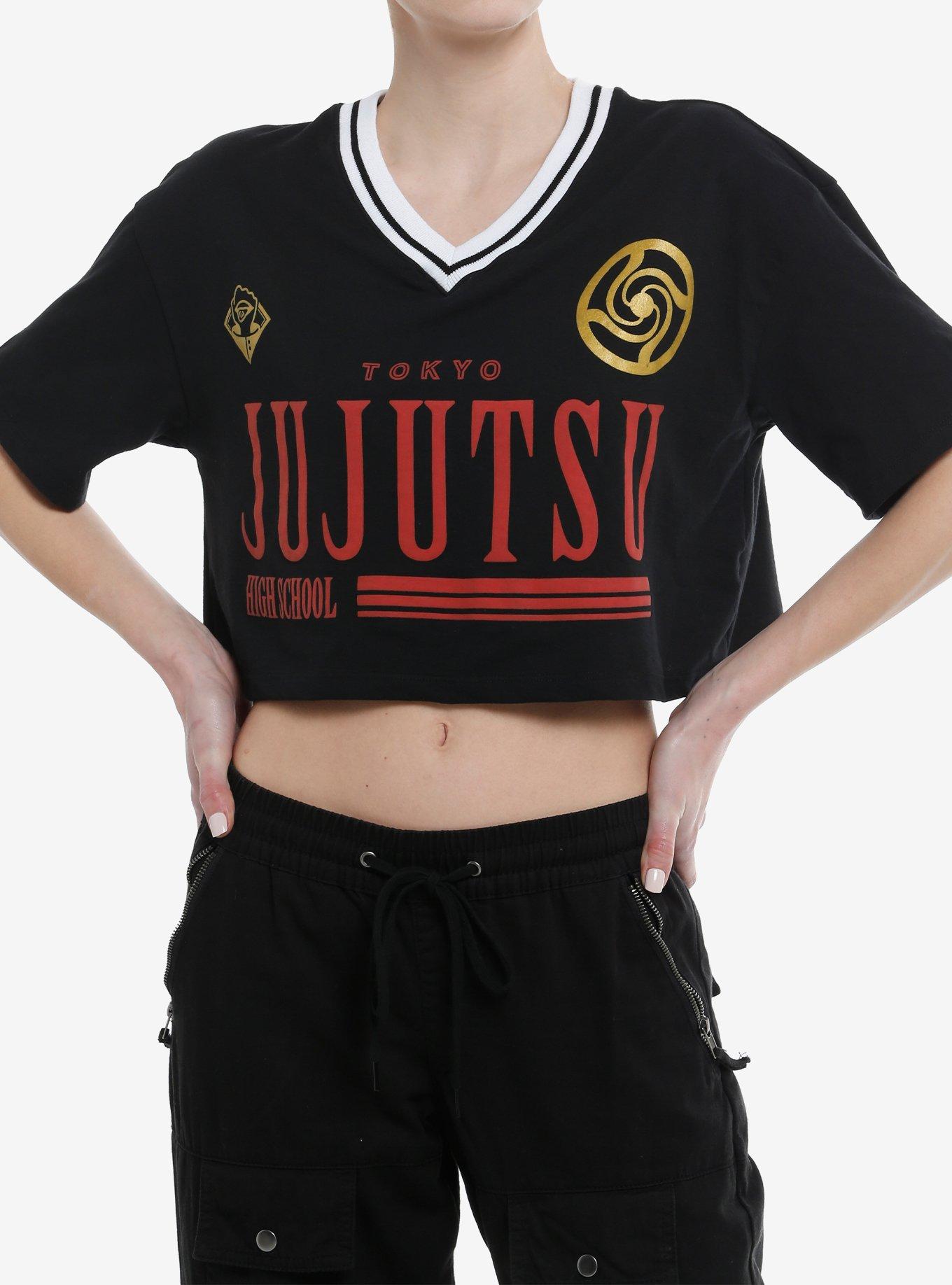 Jujutsu Kaisen Tokyo Jujutsu High Varsity Crop Girls T-Shirt, , hi-res