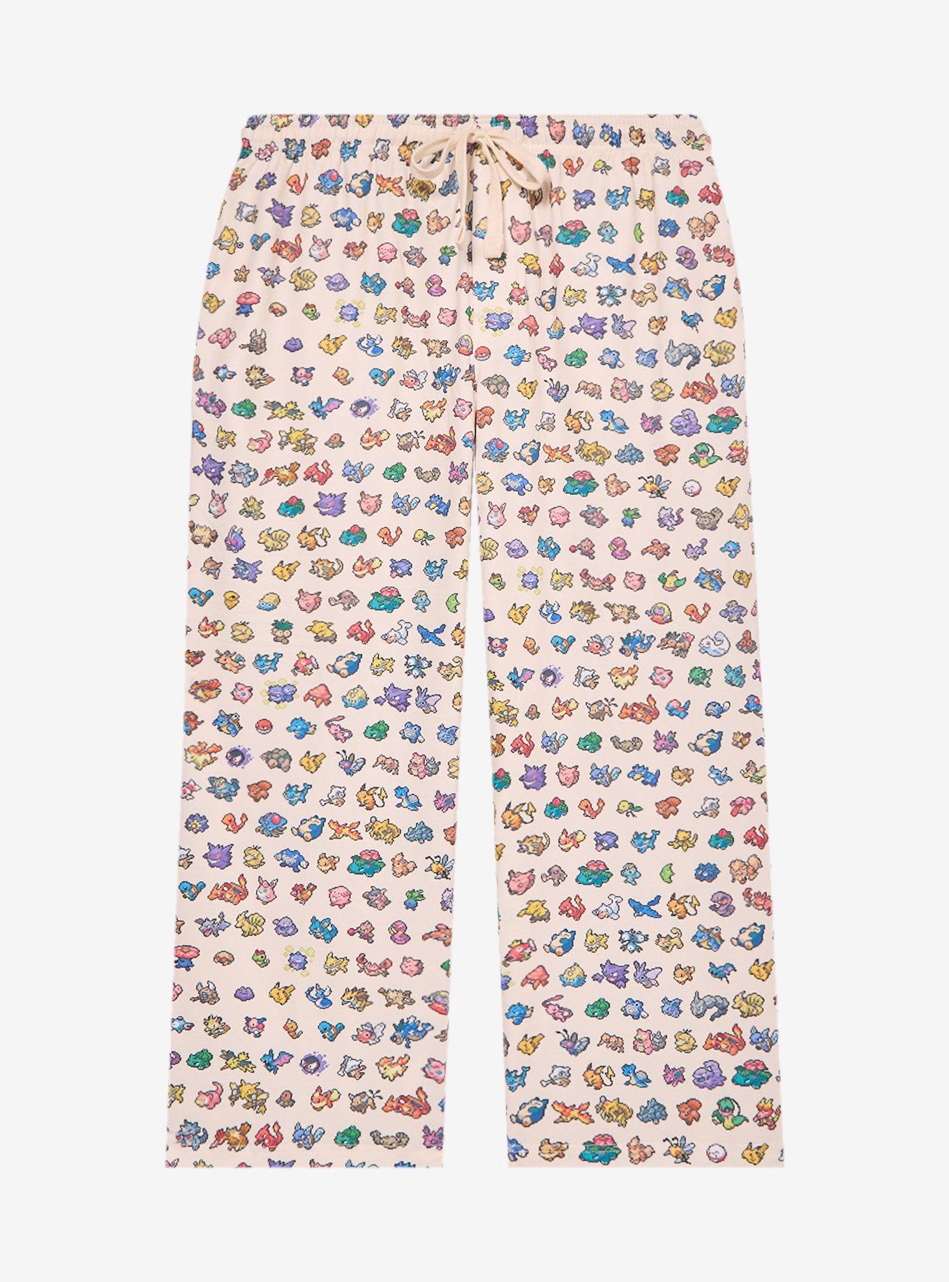 Pokémon 8-Bit Allover Print Women's Plus Sleep Pants — BoxLunch Exclusive