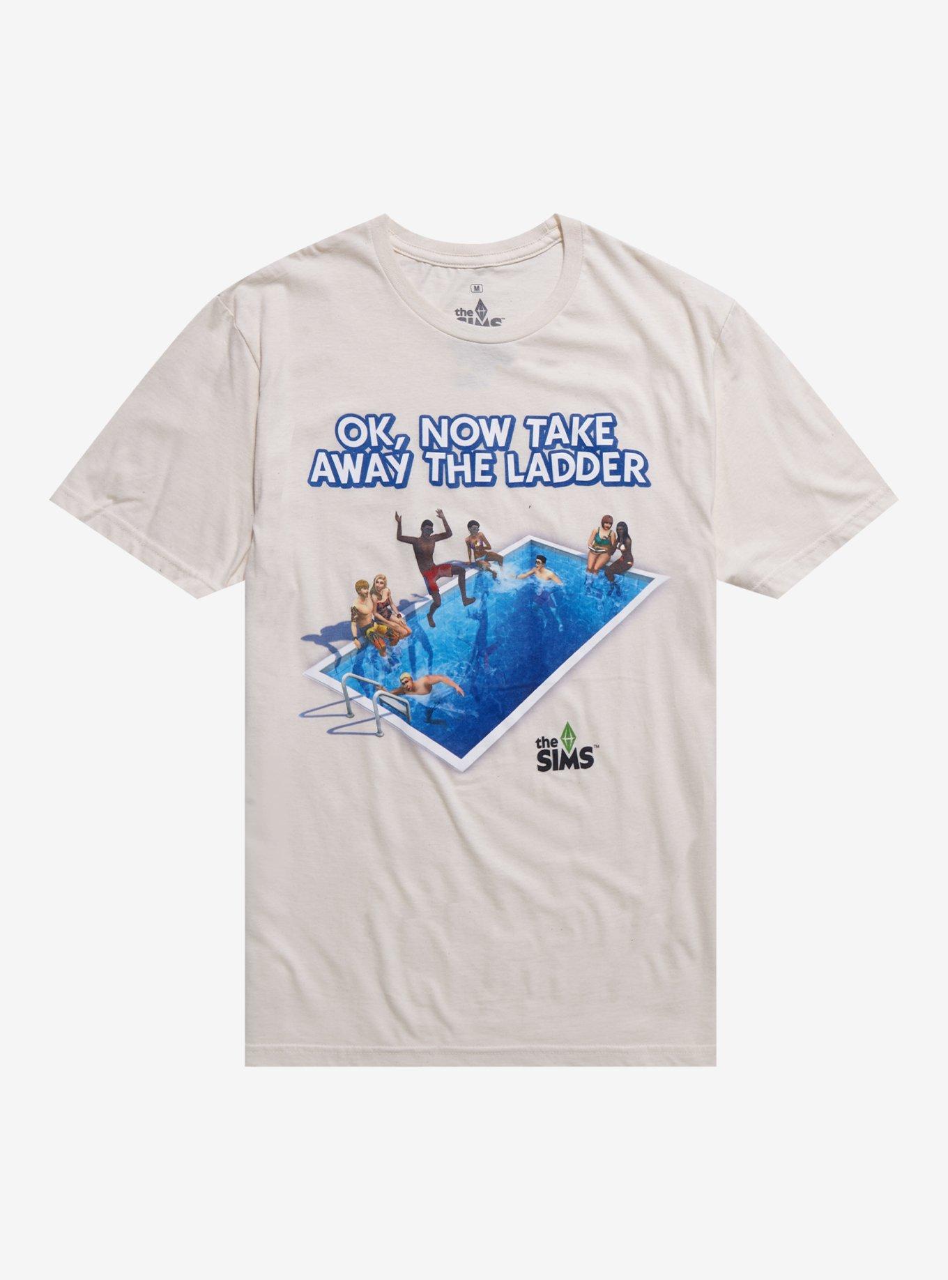 The Sims Take The Ladder Pool T-Shirt, SAND, hi-res