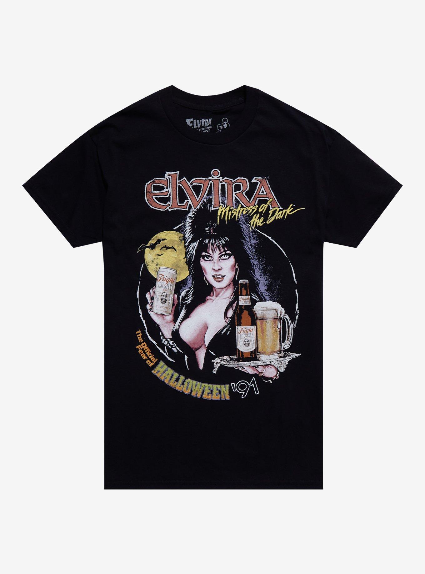 Elvira Fright Light T-Shirt By Fright Rags, BLACK, hi-res