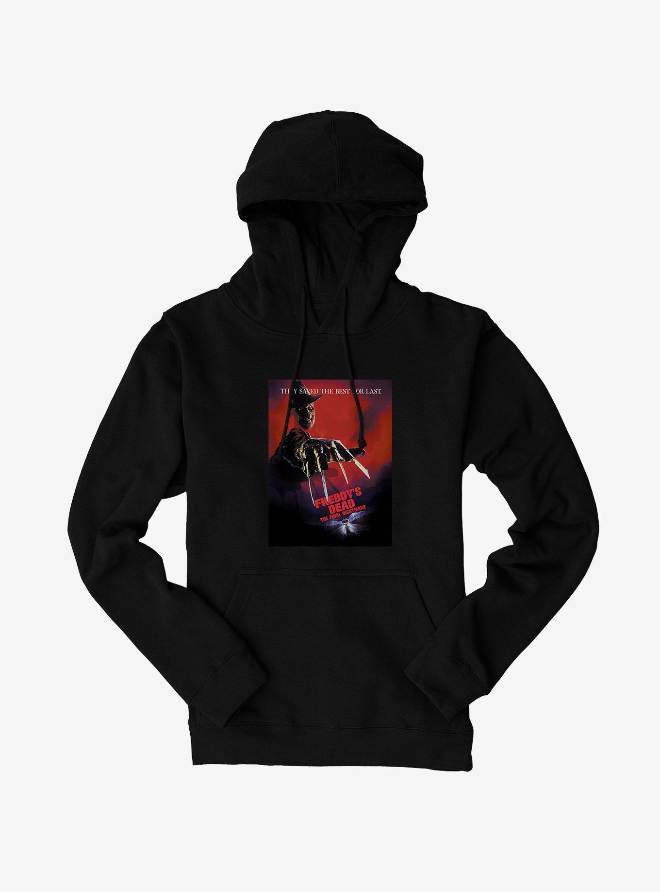 A Nightmare On Elm Street Freddys Dead Poster Hoodie, , hi-res