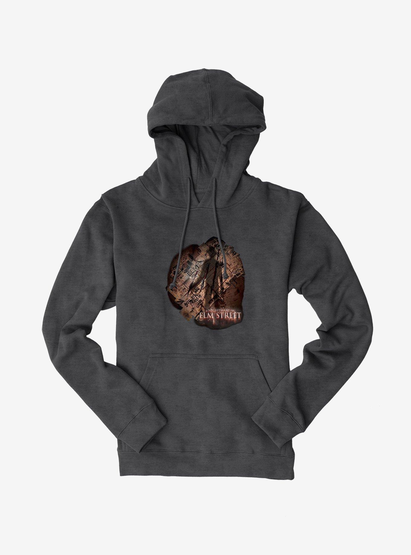 A Nightmare On Elm Street Shadows Hoodie, DARK HEATHER, hi-res