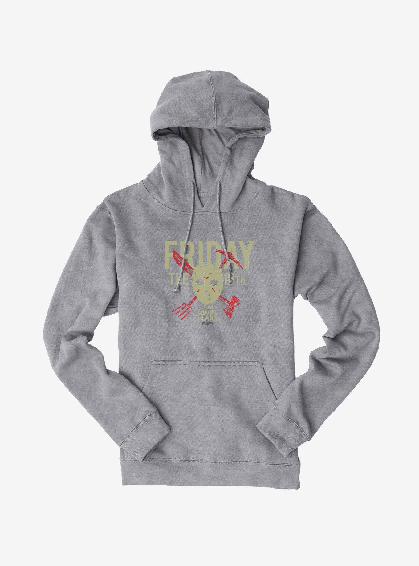 Friday The 13th Everyone Fears Hoodie, SPORT GRAY, hi-res
