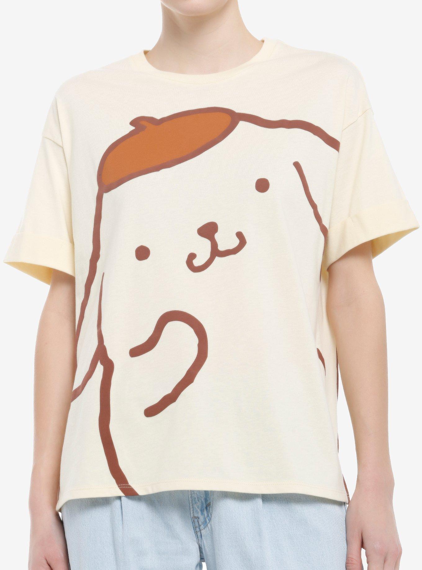 Pompompurin Jumbo Front & Back Print Girls Oversized T-Shirt, , hi-res