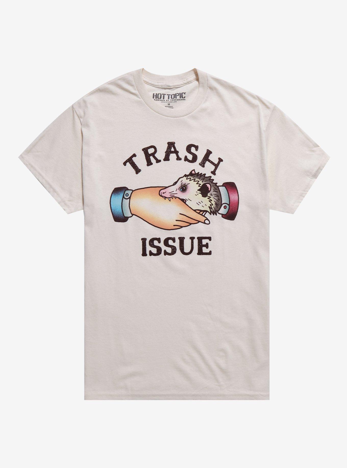 Trash Issue Biting Possum T-Shirt By Kooky Love, , hi-res