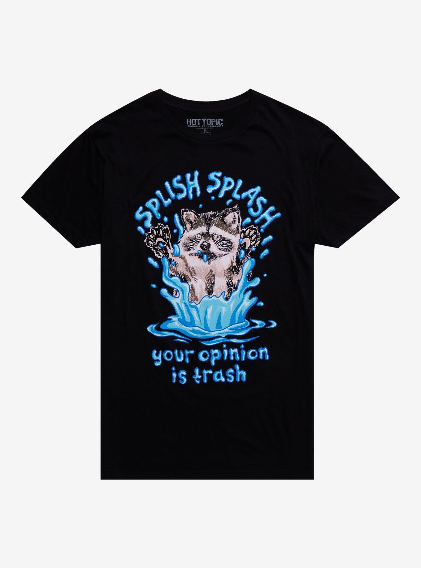 Raccoon Splish Splash T-Shirt By Kooky Love, , hi-res