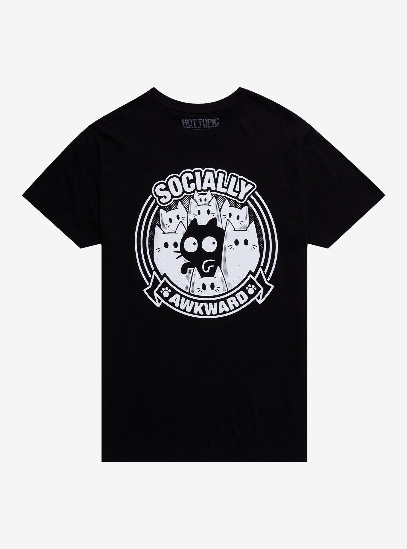 Socially Awkward Cat T-Shirt By Snouleaf Hot Topic