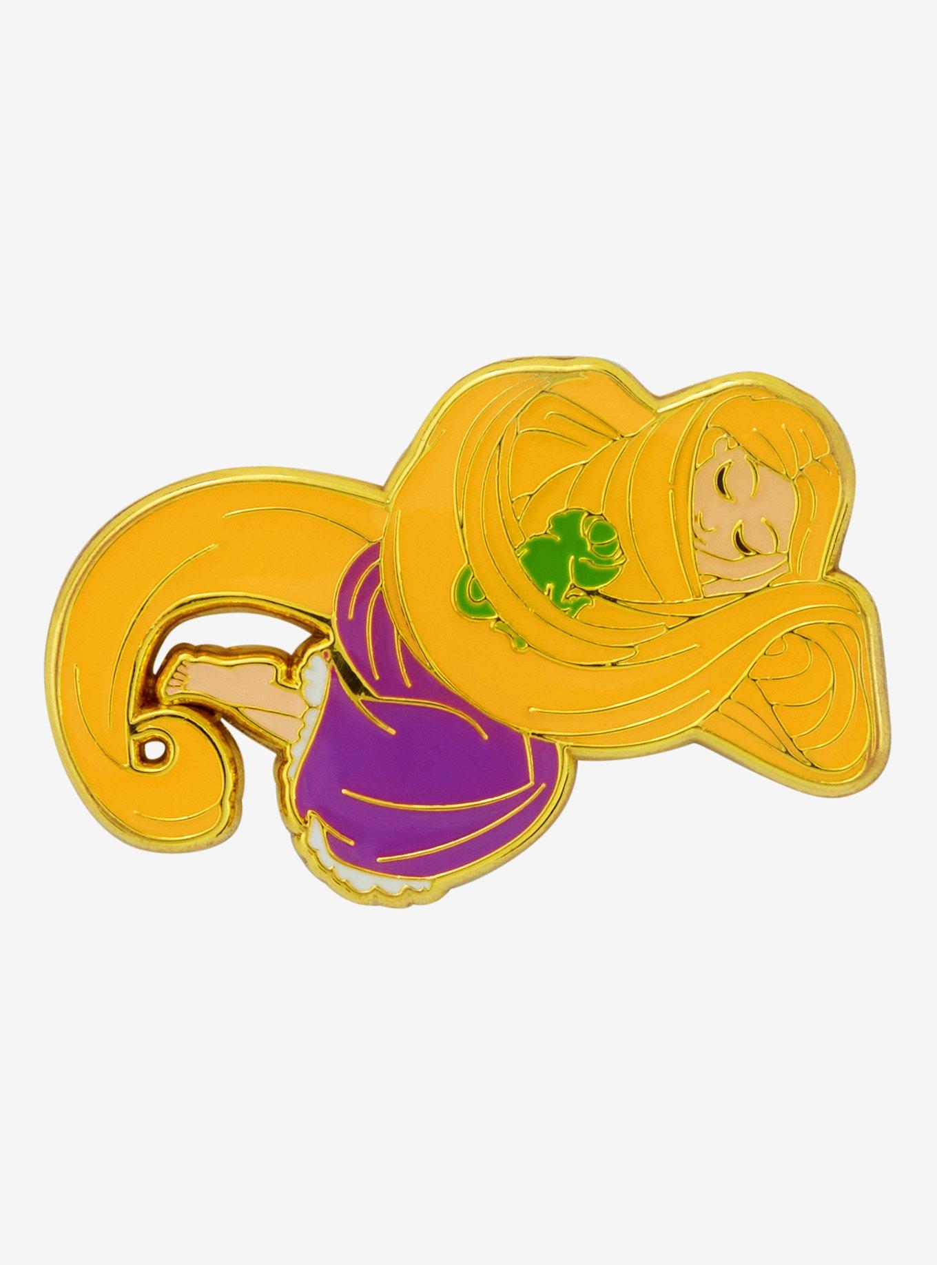 Loungefly Disney Tangled Rapunzel & Pascal Snoozing Enamel Pin, , hi-res