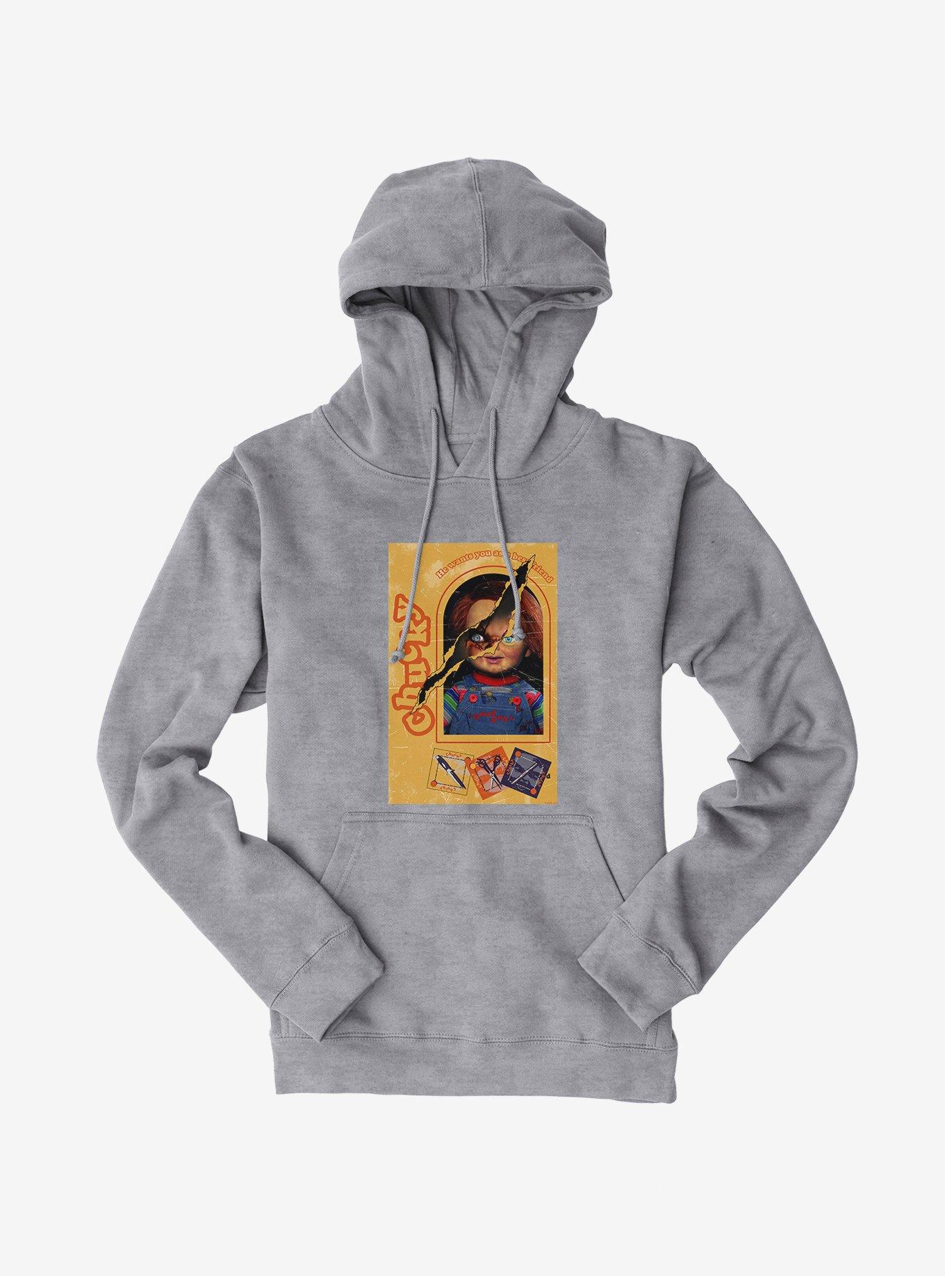 Chucky Doll Box Torn Hoodie, , hi-res