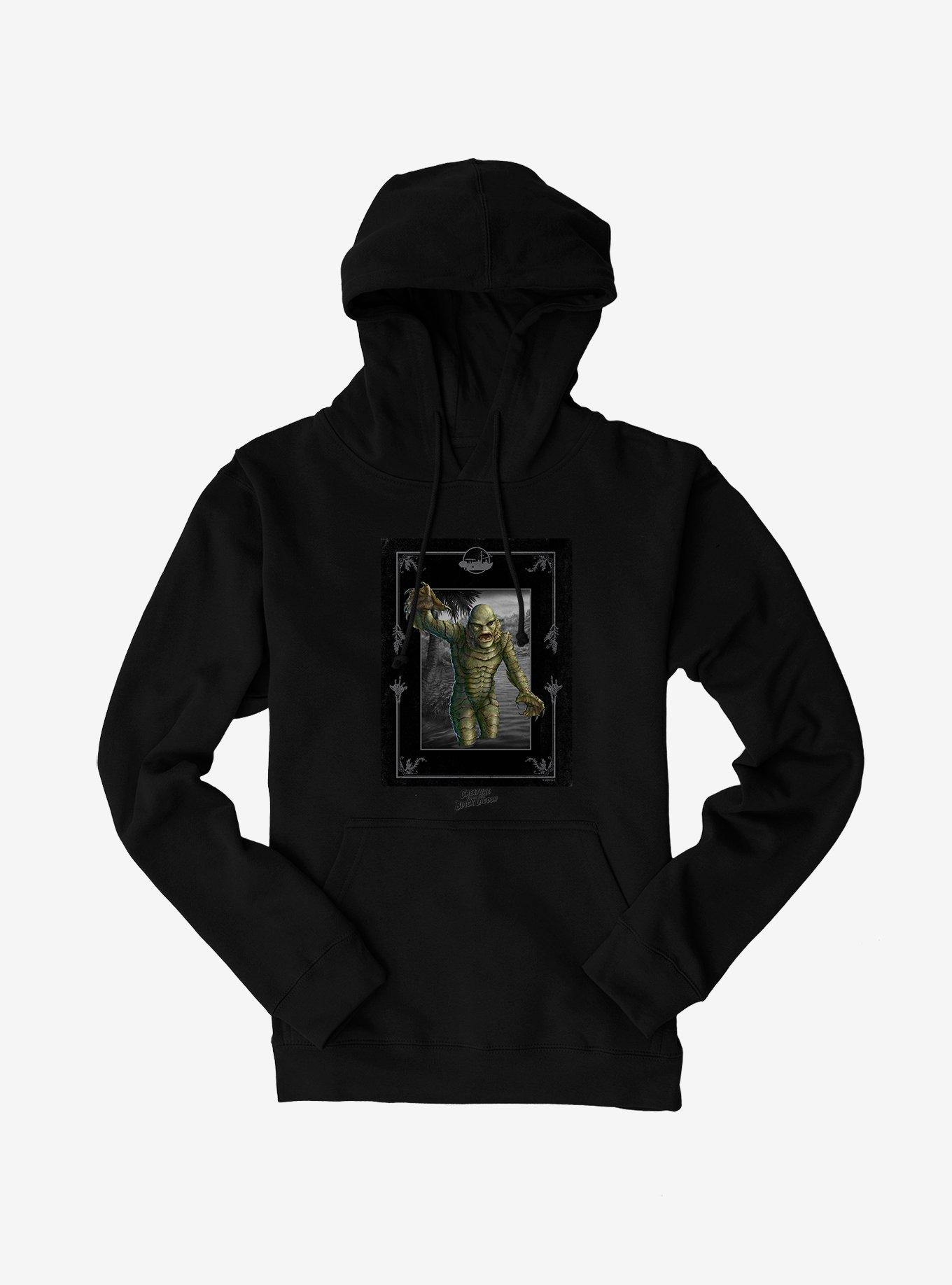 Universal Monsters Creature From The Black Lagoon Out The Water Hoodie, BLACK, hi-res