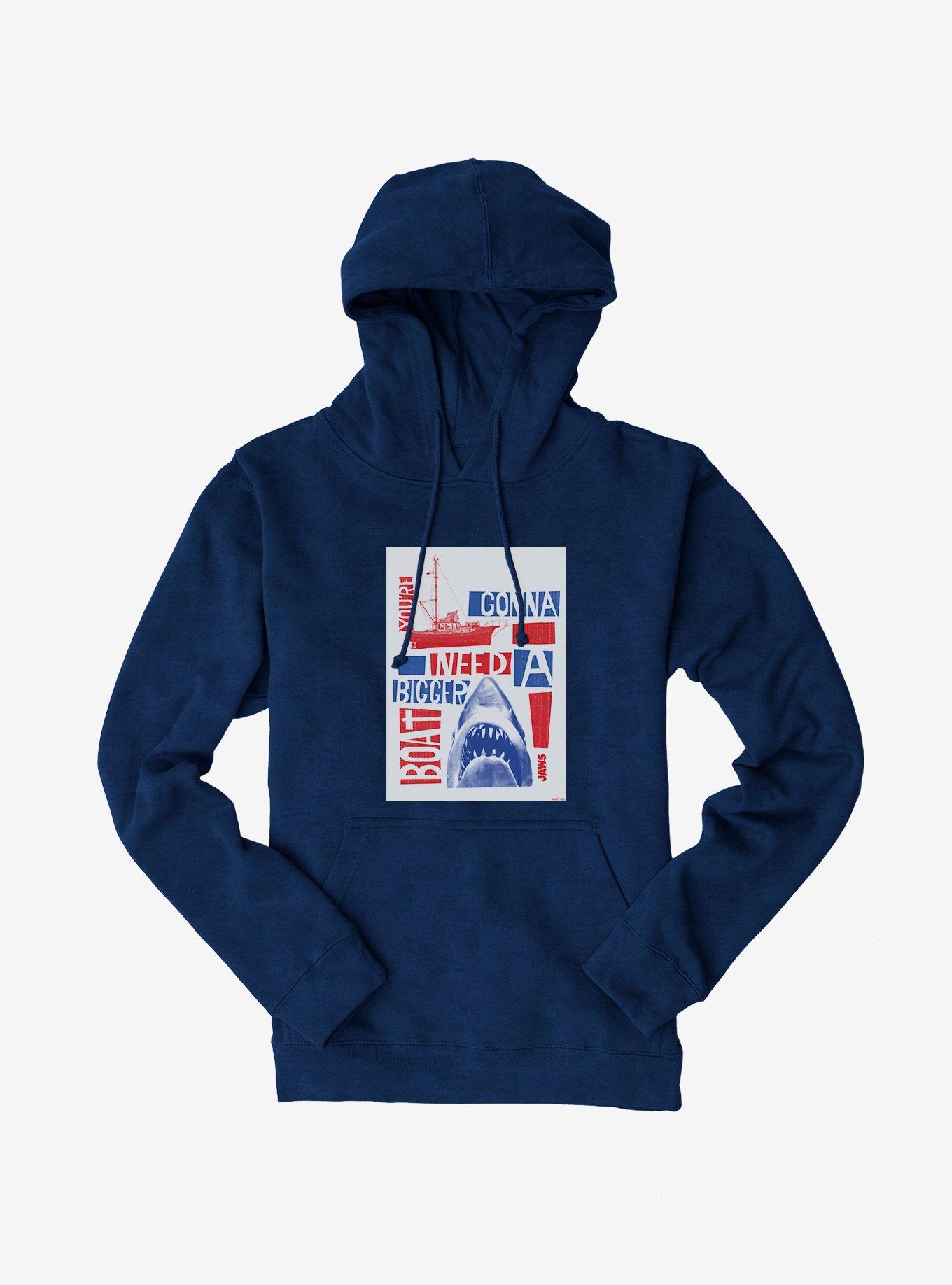 Universal Jaws Bigger Boat Shark Hoodie, , hi-res