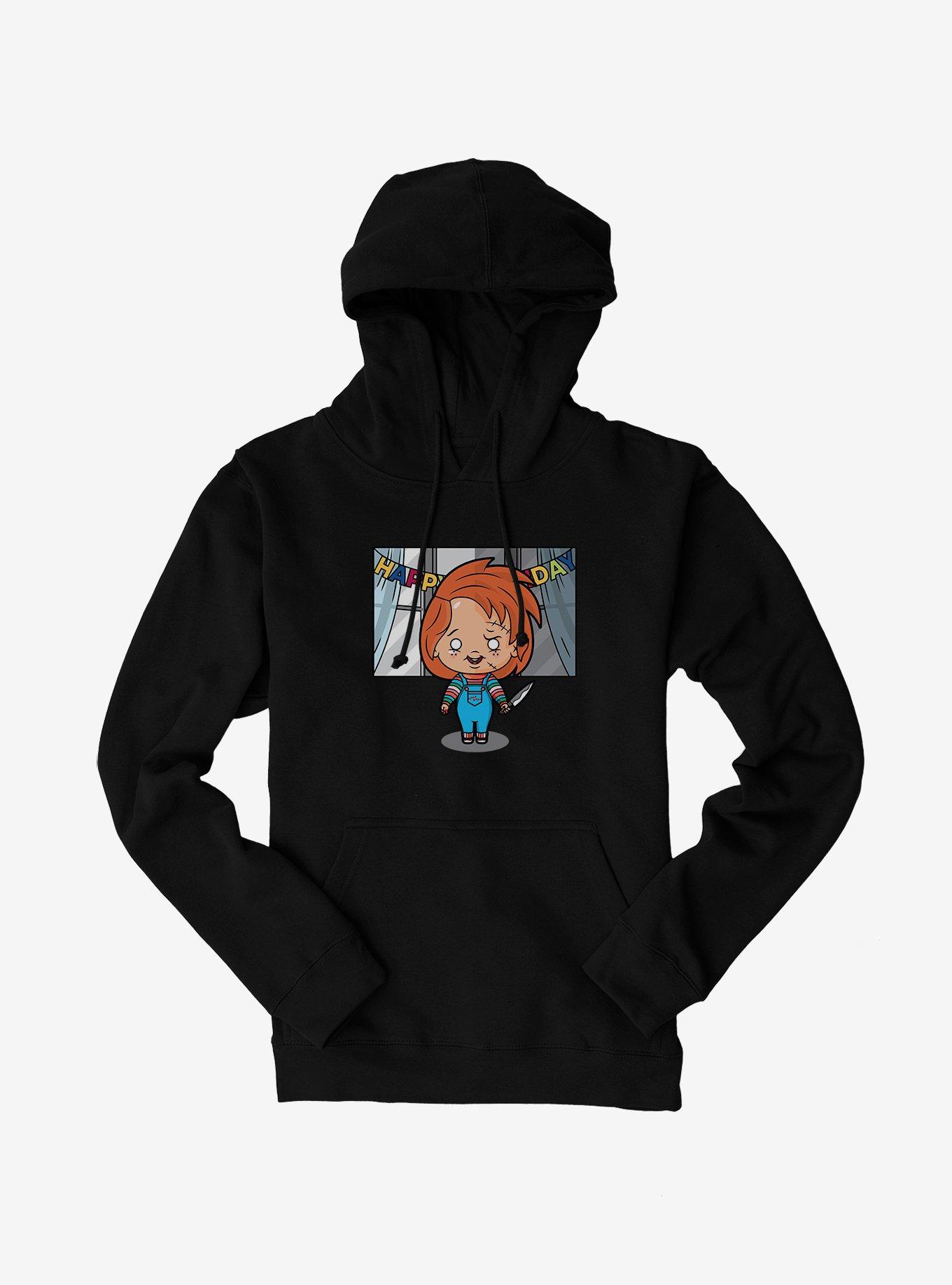 Chucky Animated Birthday Hoodie, BLACK, hi-res