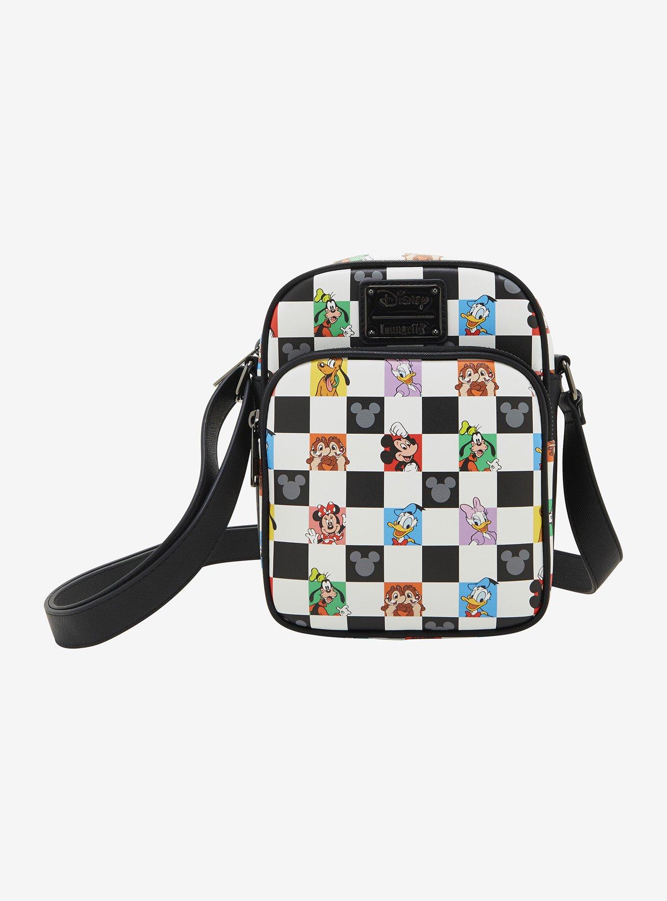 Loungefly Disney Mickey & Friends Checkered Crossbody Bag - BoxLunch Exclusive, , hi-res