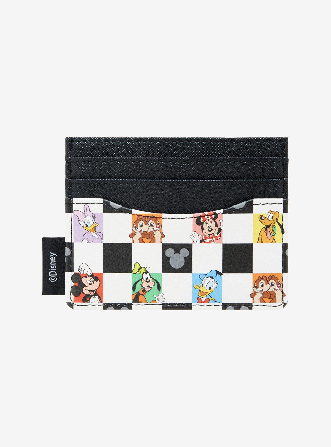 Loungefly Disney Mickey & Friends Checkered Cardholder - BoxLunch Exclusive, , hi-res