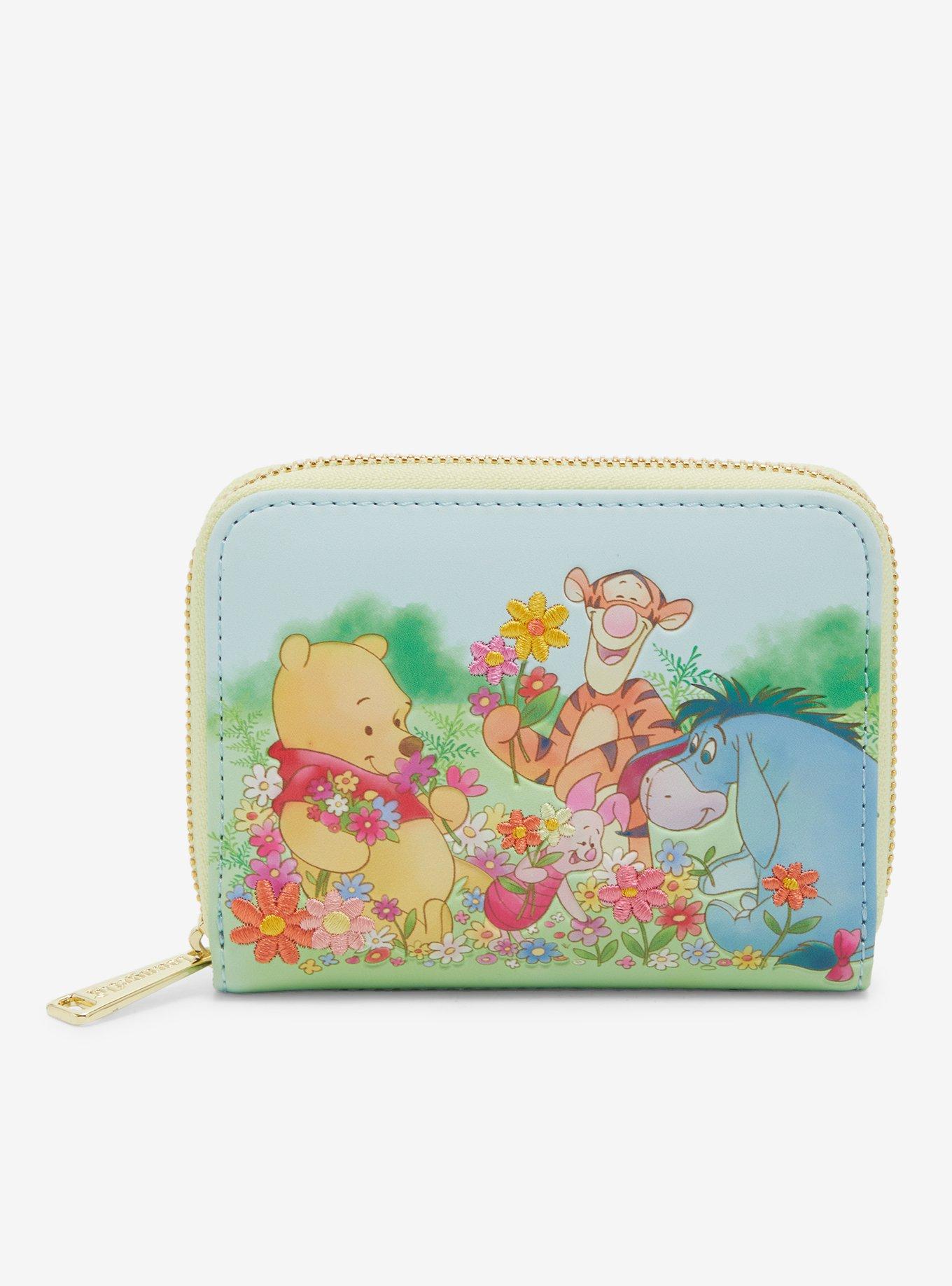 Loungefly Disney Winnie the Pooh Floral Friends Zip Wallet — BoxLunch Exclusive, , hi-res