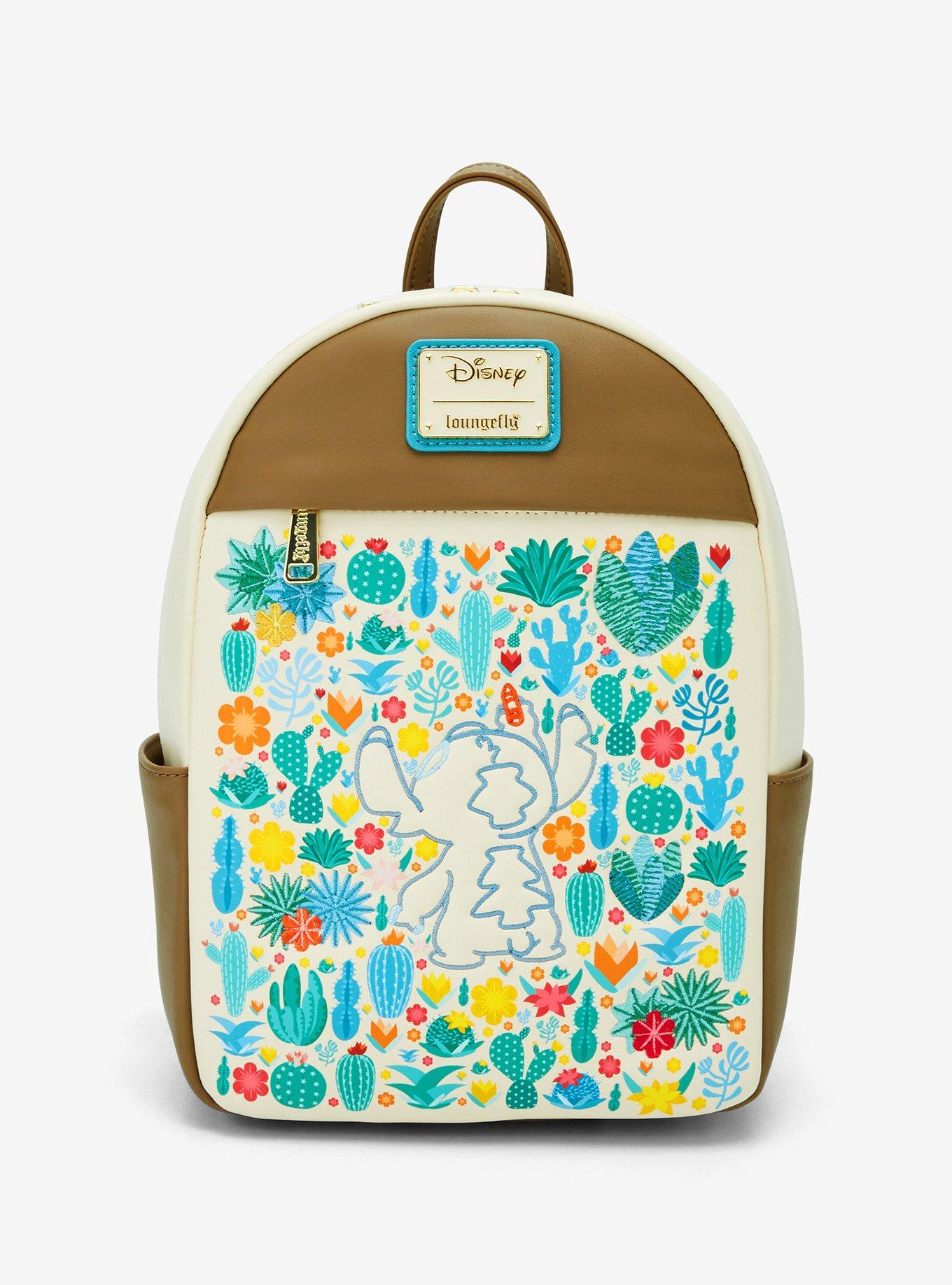 Loungefly Lilo & Stitch Fruits Rainbow Stripes Convertible Backpack BoxLunch NWT Mickey & Friends Rainbow Stripes Convertible Mini Backpack  main image 4