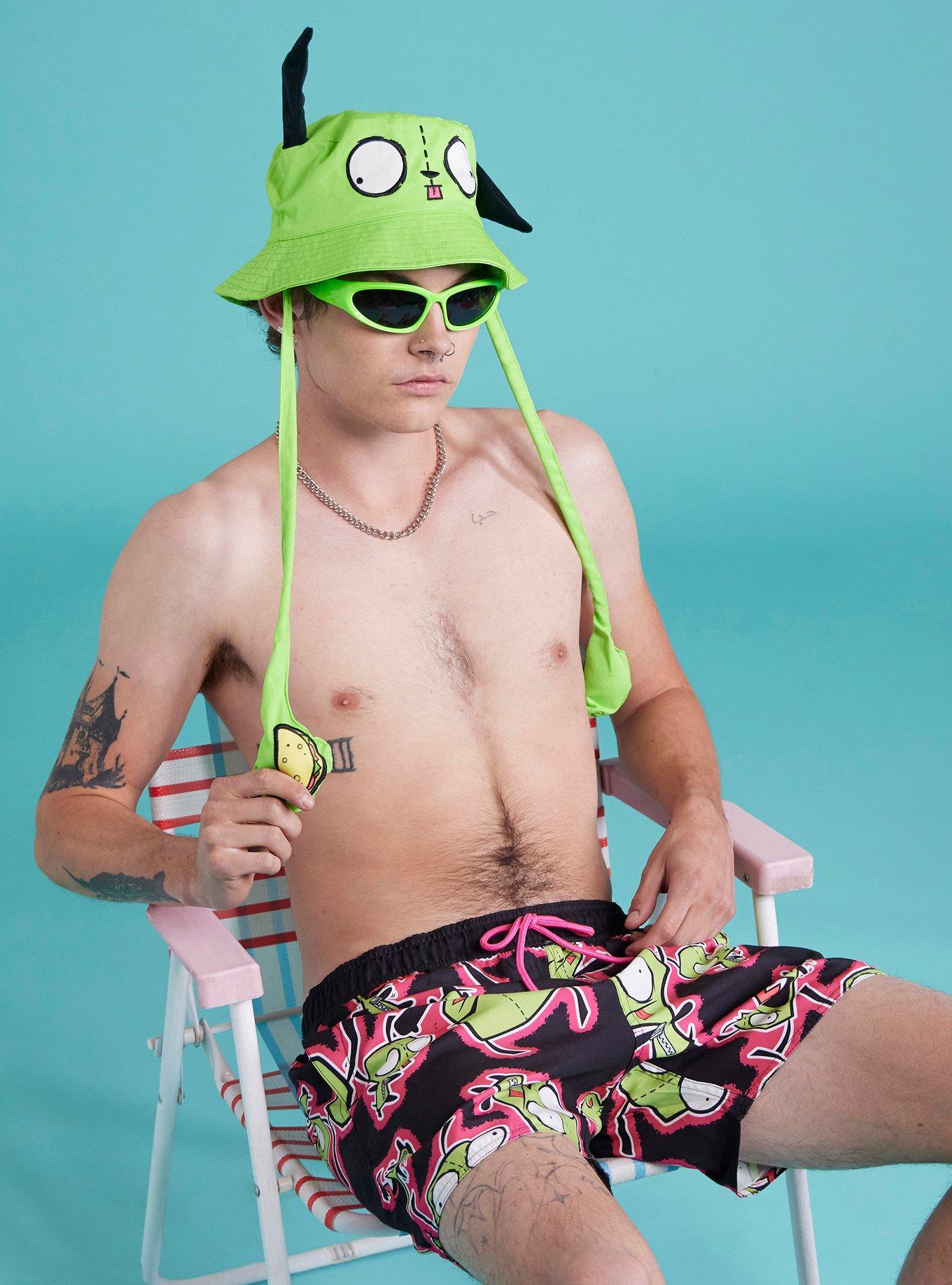 Invader Zim GIR Swim Trunks, , hi-res