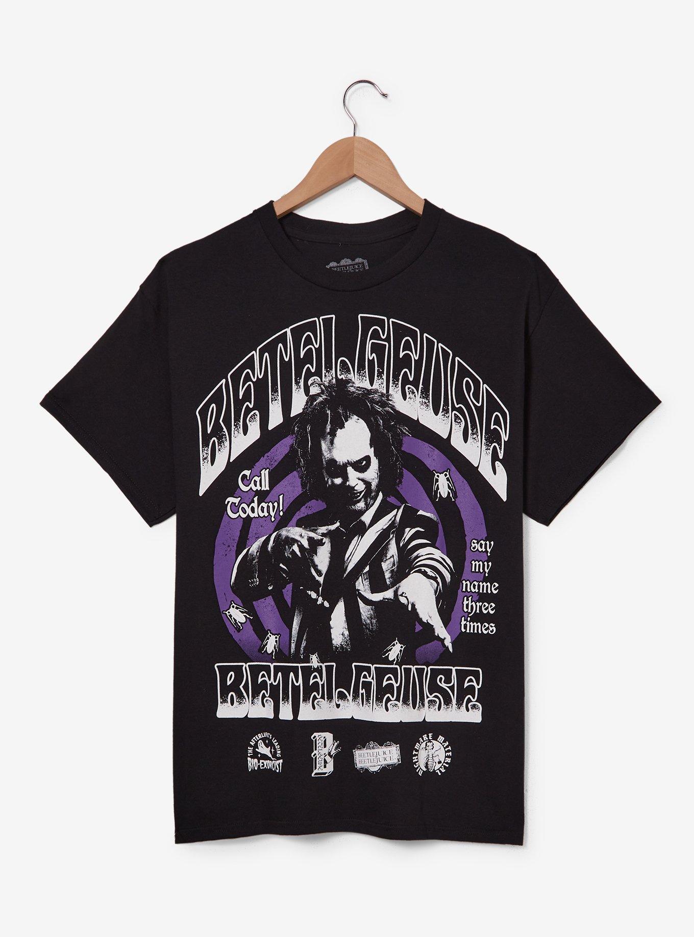 Beetlejuice Spiral Advertisement T-Shirt — BoxLunch Exclusive, , hi-res