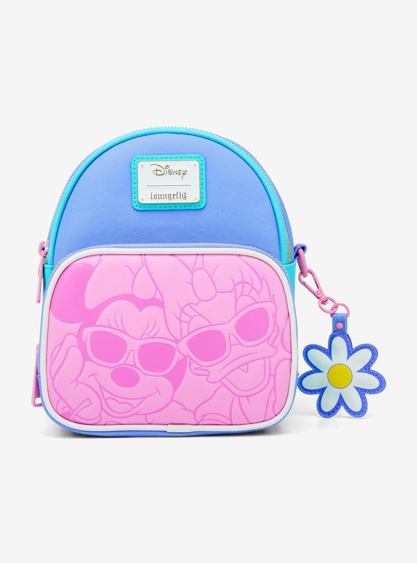 Loungefly Disney Daisy Duck 85th Anniversary Daisy & Minnie Convertible Mini Backpack, , hi-res