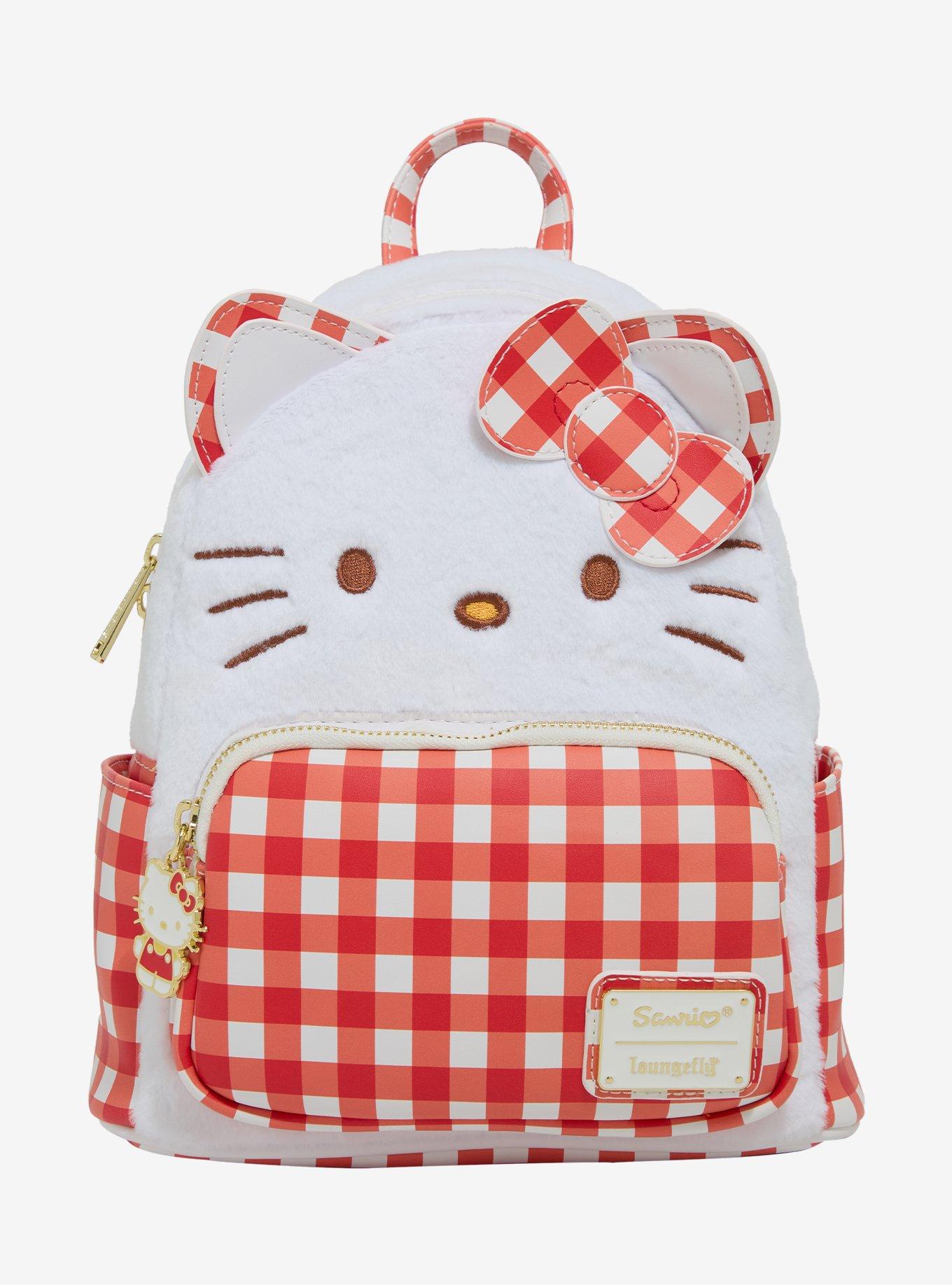 Loungefly Sanrio Hello Kitty Gingham Figural Mini Backpack, , hi-res