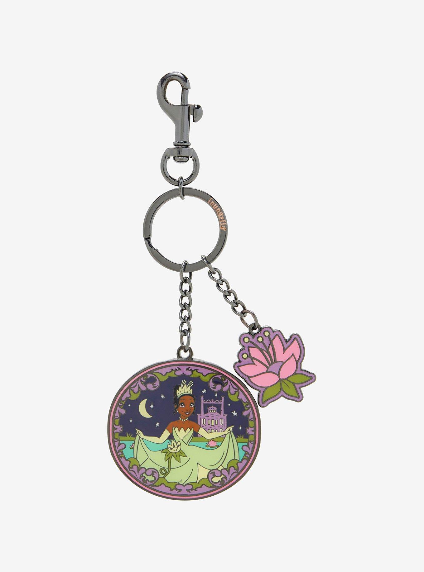 Loungefly Disney The Princess and the Frog Tiana Lily Pad Multi Keychain, , hi-res