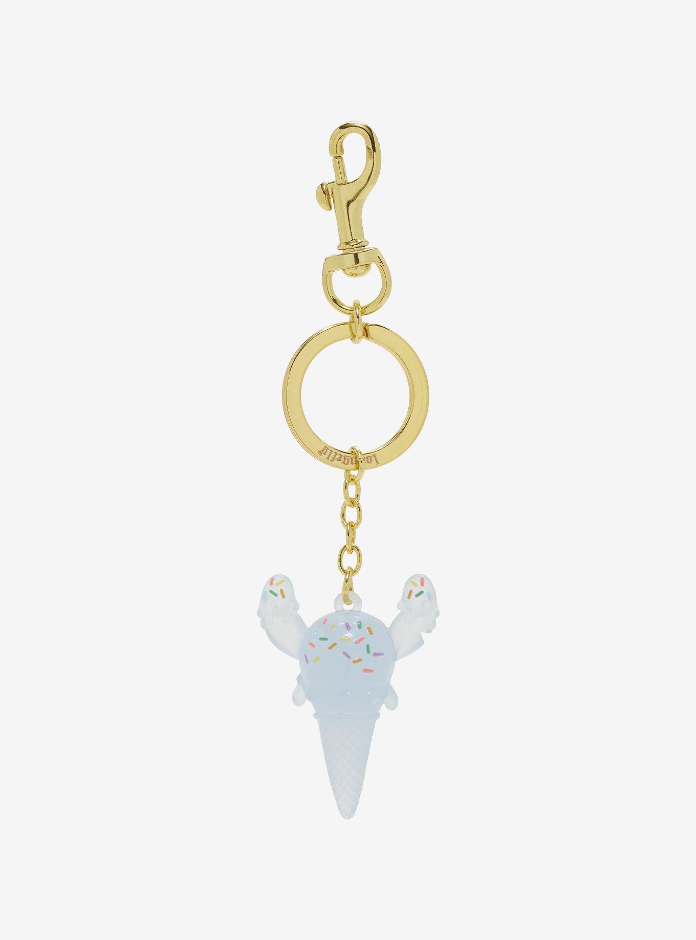 Loungefly Disney Lilo & Stitch Ice Cream Stitch Keychain, , hi-res