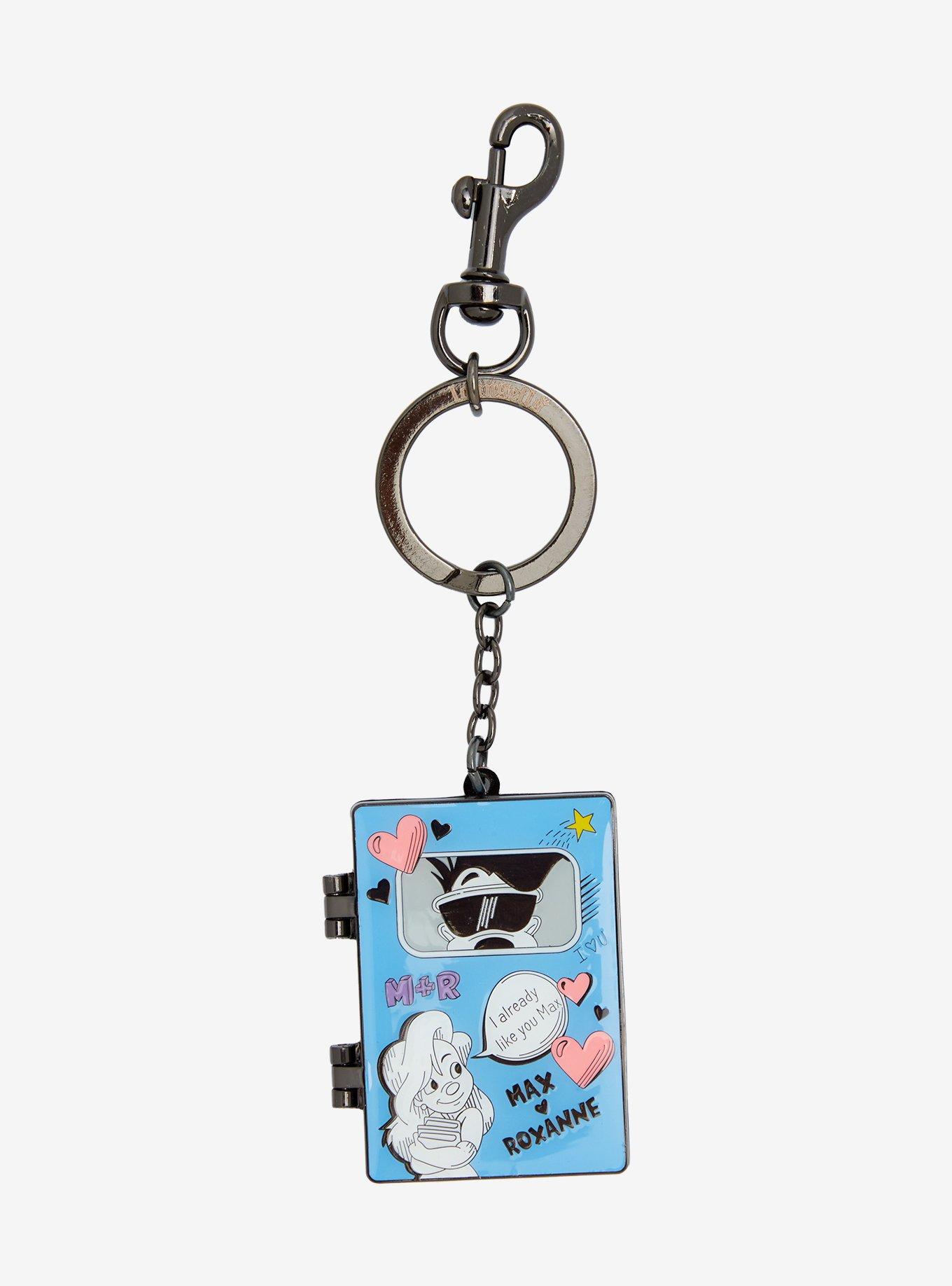 Loungefly Disney A Goofy Movie Max & Roxanne Journal Hinged Keychain, , hi-res