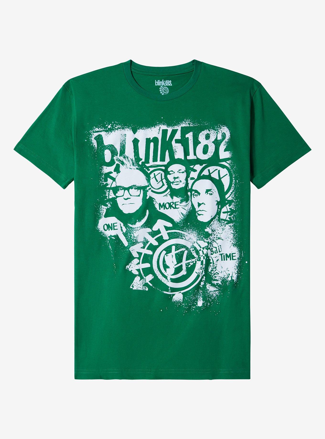 00's POINTFEST Tシャツ Blink-182 Bush 311 Blink-182 One More Time Green Portrait T-Shirt | Hot Topic