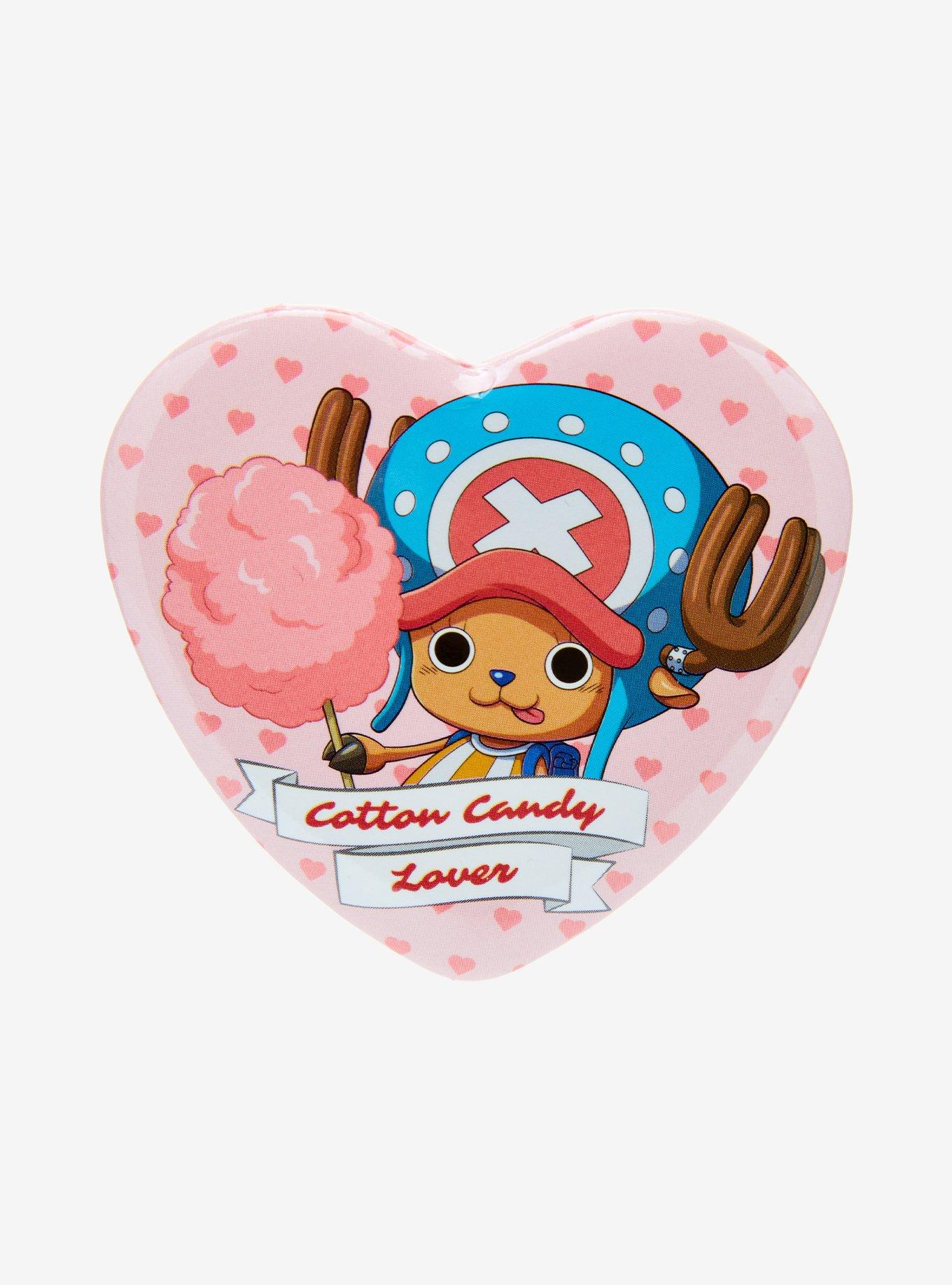 One Piece Chopper Cotton Candy Lover Heart Button, , hi-res