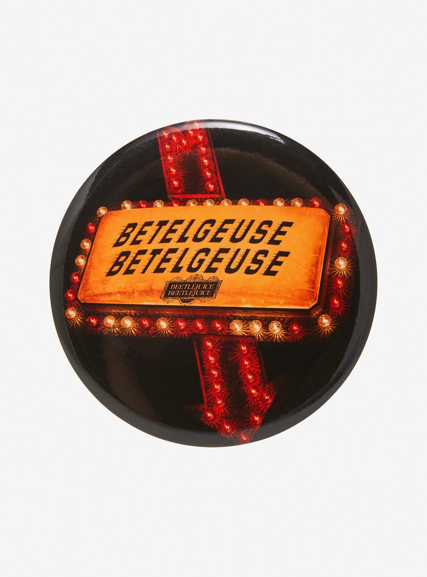 Beetlejuice Sign 3 Inch Button, , hi-res