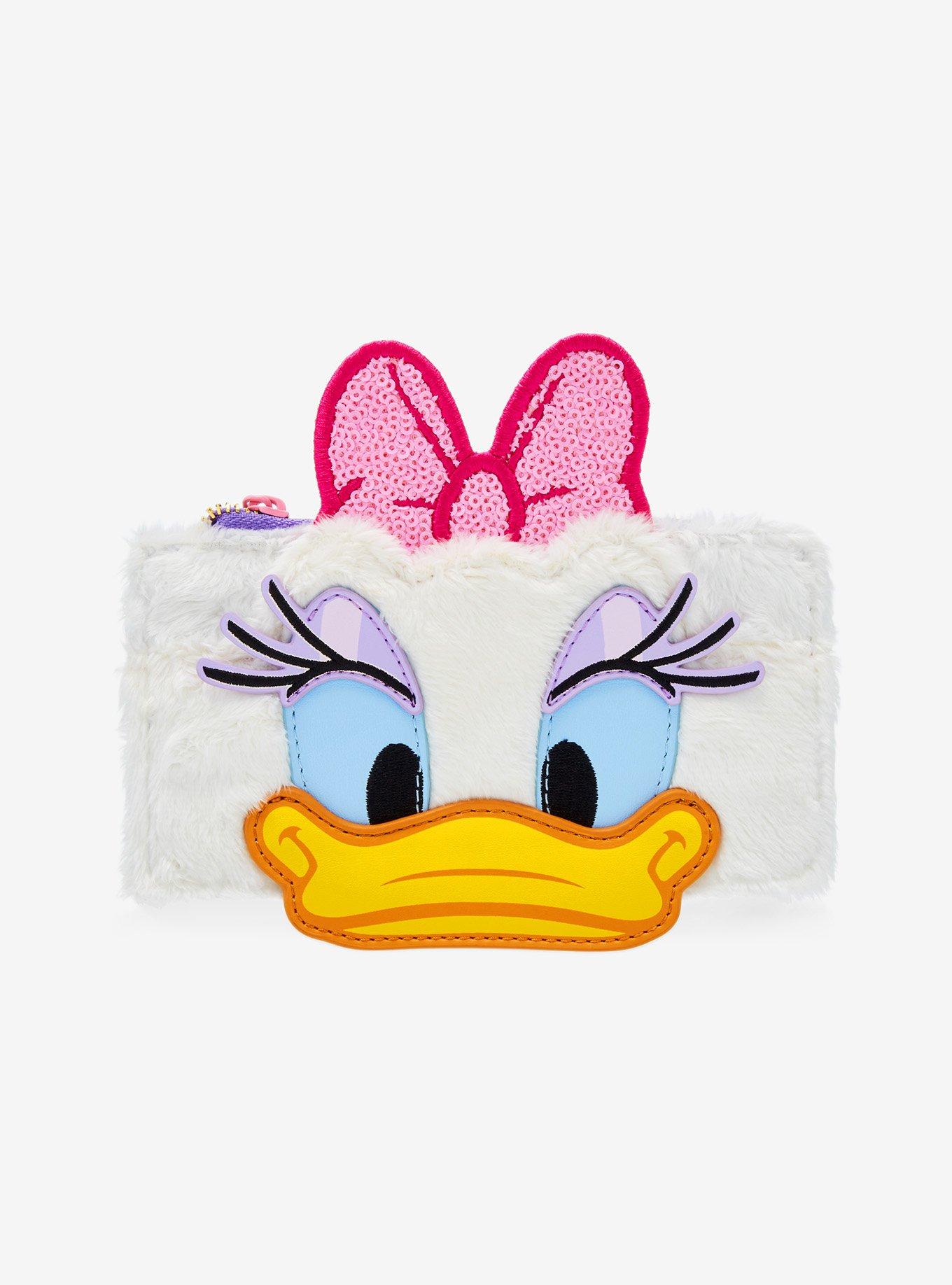 Loungefly Disney Daisy Duck Plush & Sequined Cardholder, , hi-res