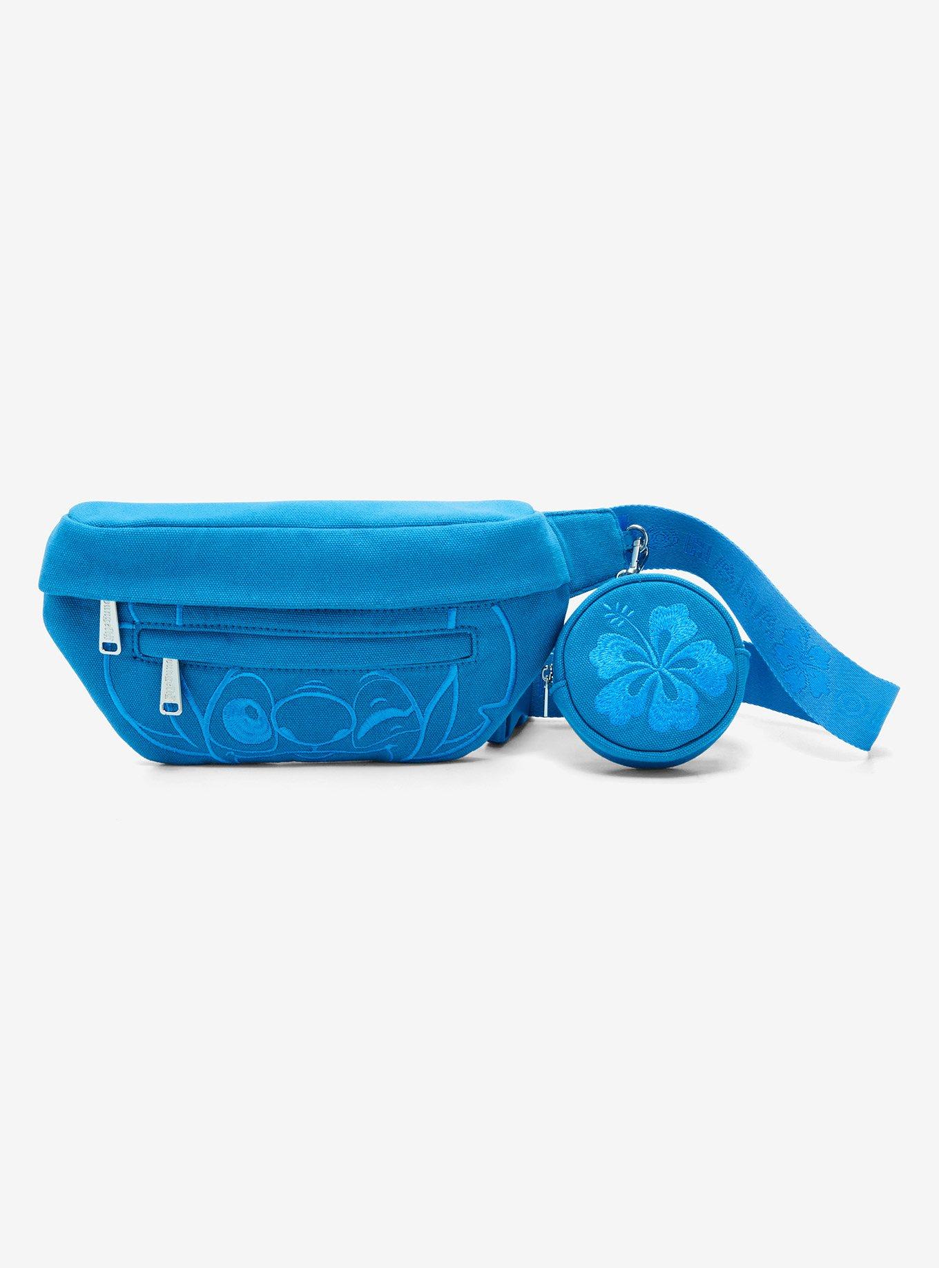 Loungefly Disney Stitch Blue Fanny Pack With Coin Pouch, , hi-res