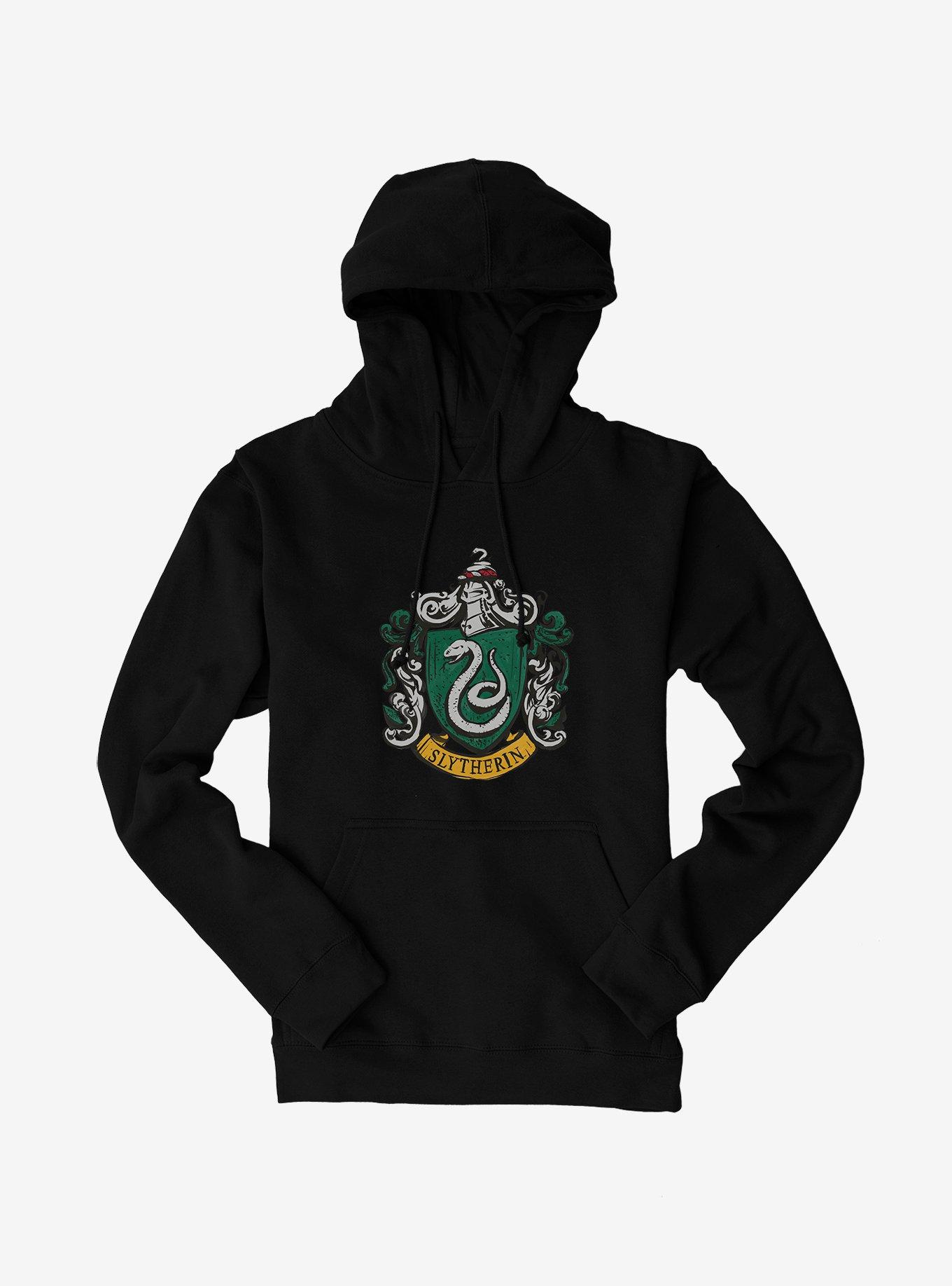 Harry Potter Slytherin Serpents Badge Hoodie, BLACK, hi-res