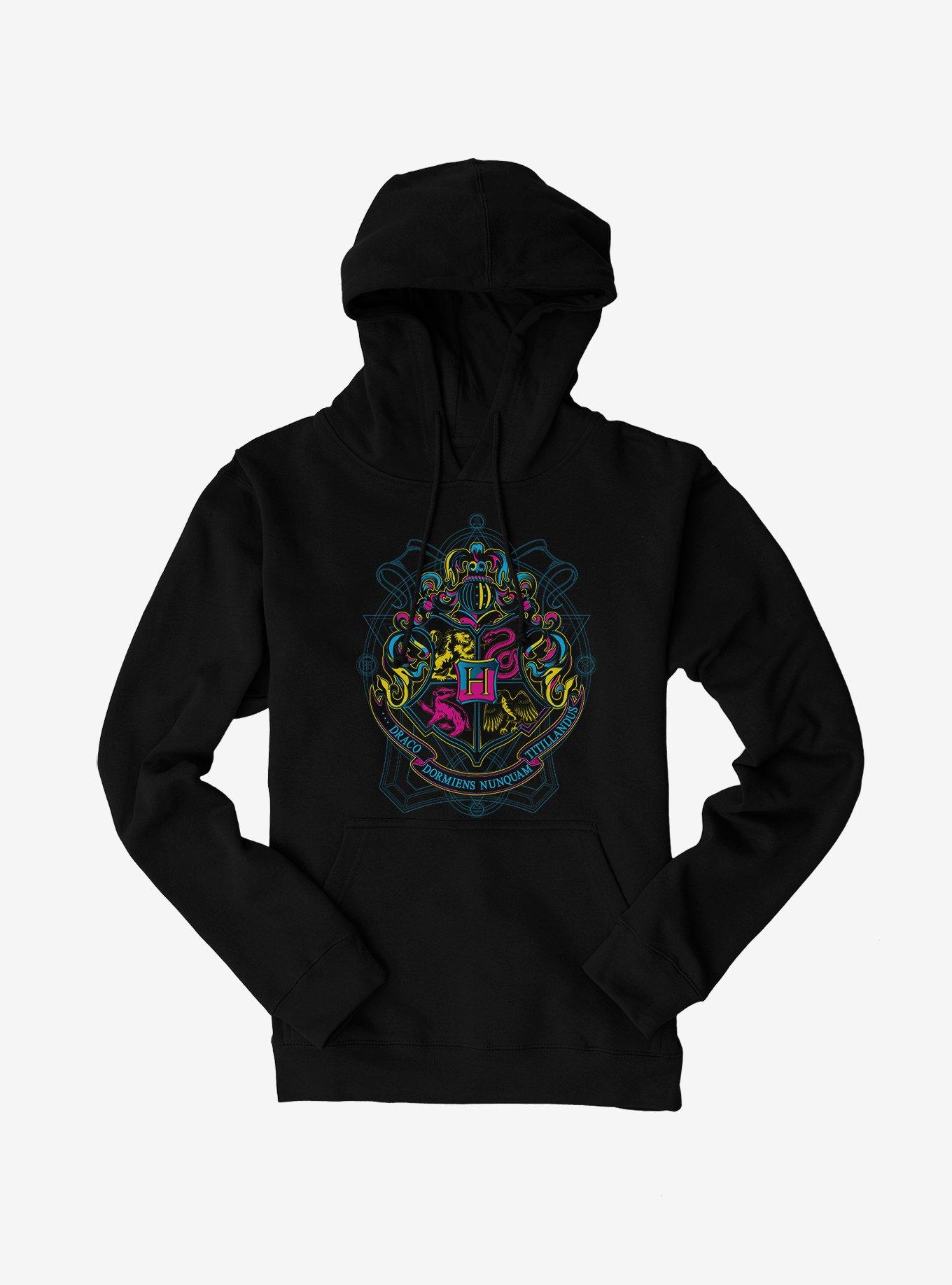 Harry Potter Bright Hogwarts Logo Hoodie, , hi-res