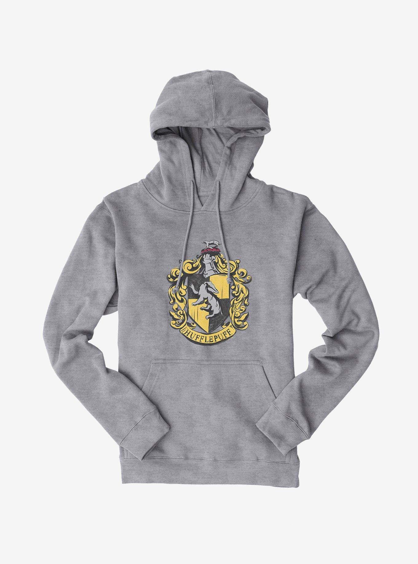 Harry Potter Hufflepuff Shield Hoodie, SPORT GRAY, hi-res