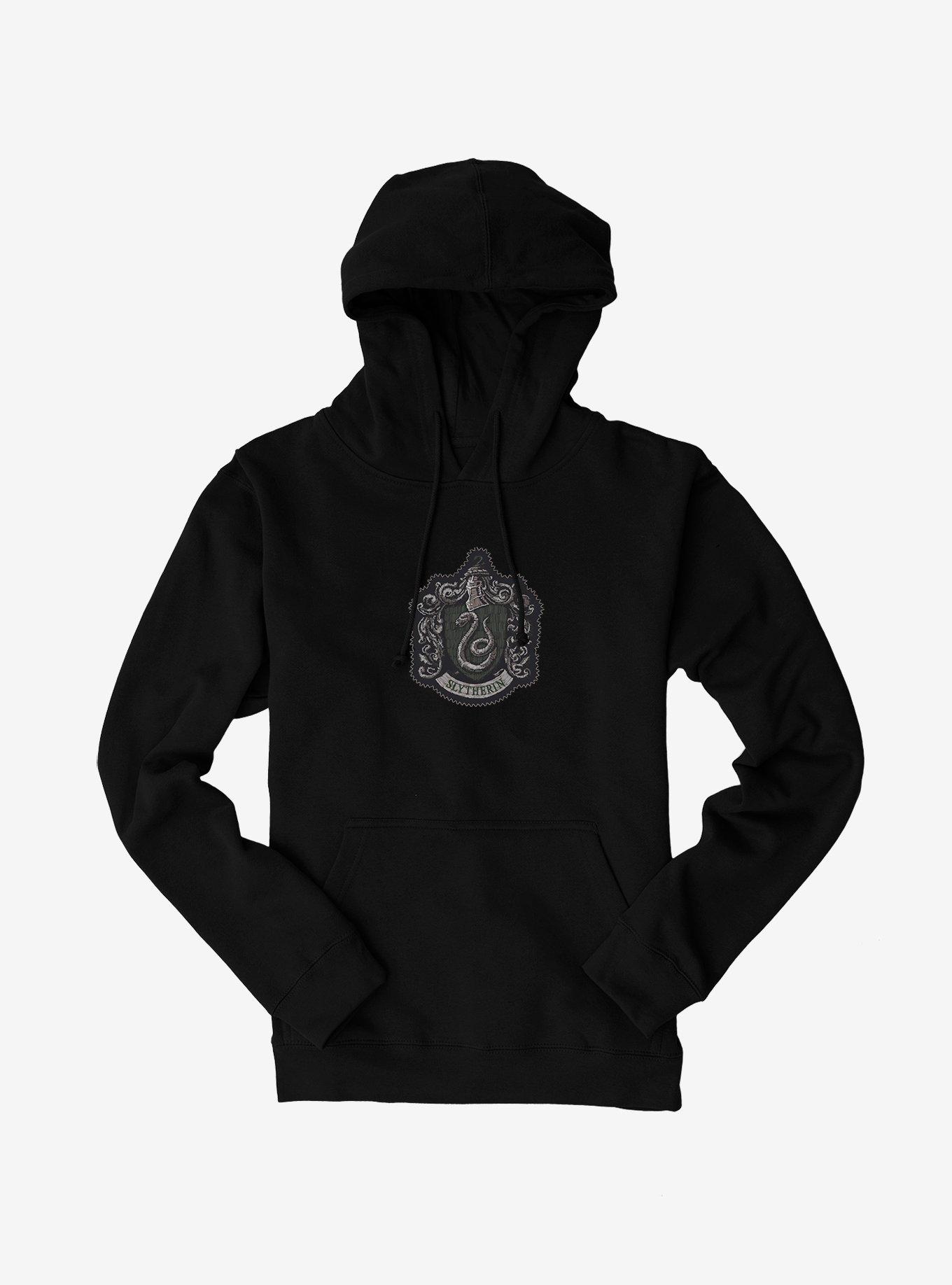 Harry Potter Slytherin Coat Of Arms Hoodie, BLACK, hi-res