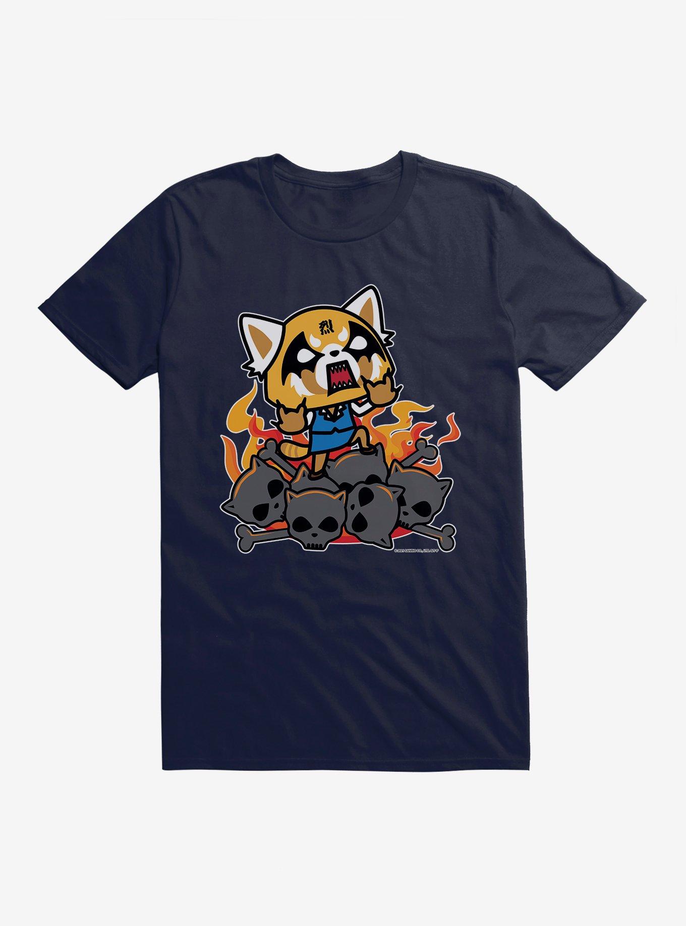 Aggretsuko Rage T-Shirt, NAVY, hi-res