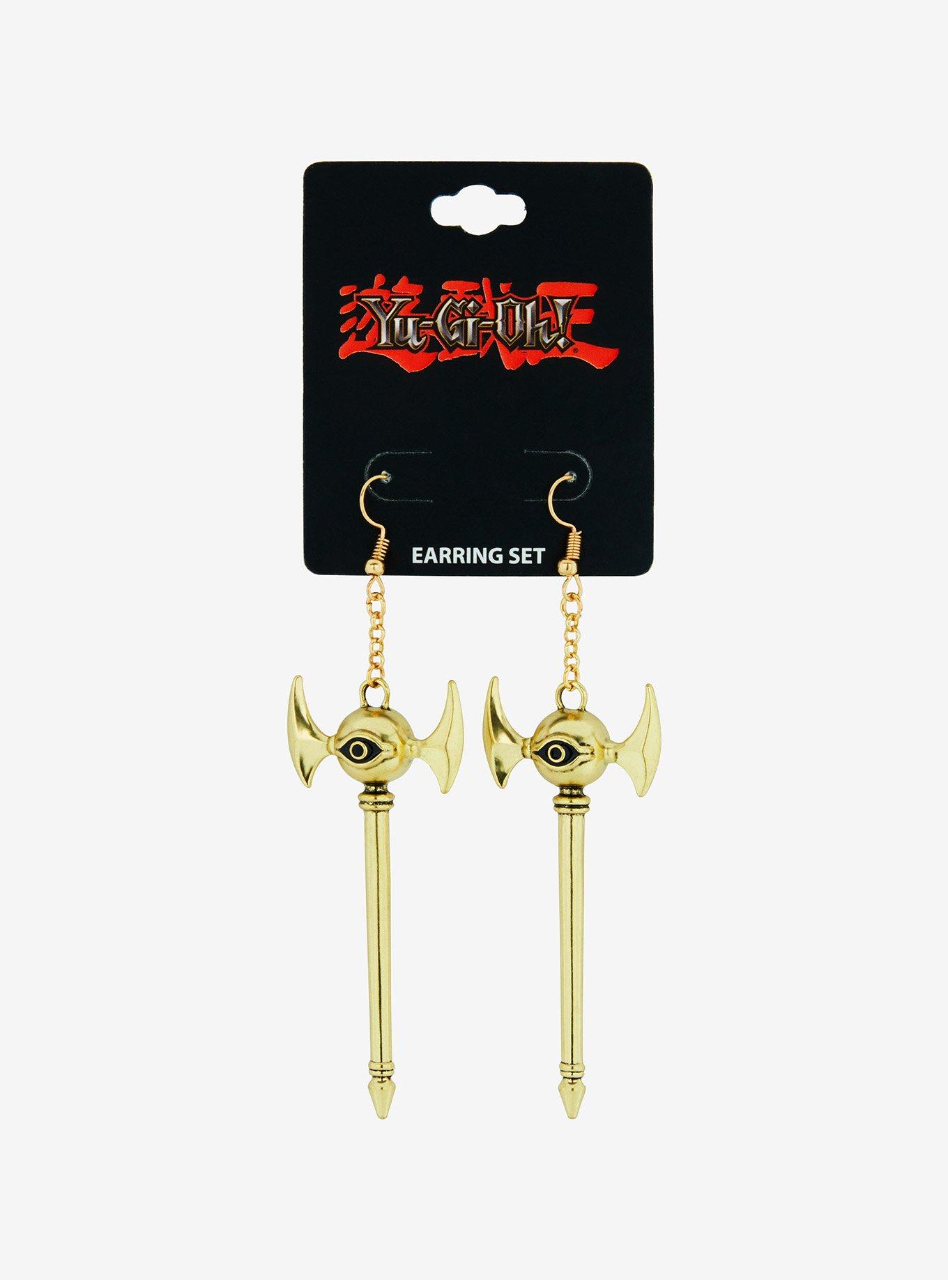 Yu-Gi-Oh! Millennium Rod Drop Earrings, , hi-res