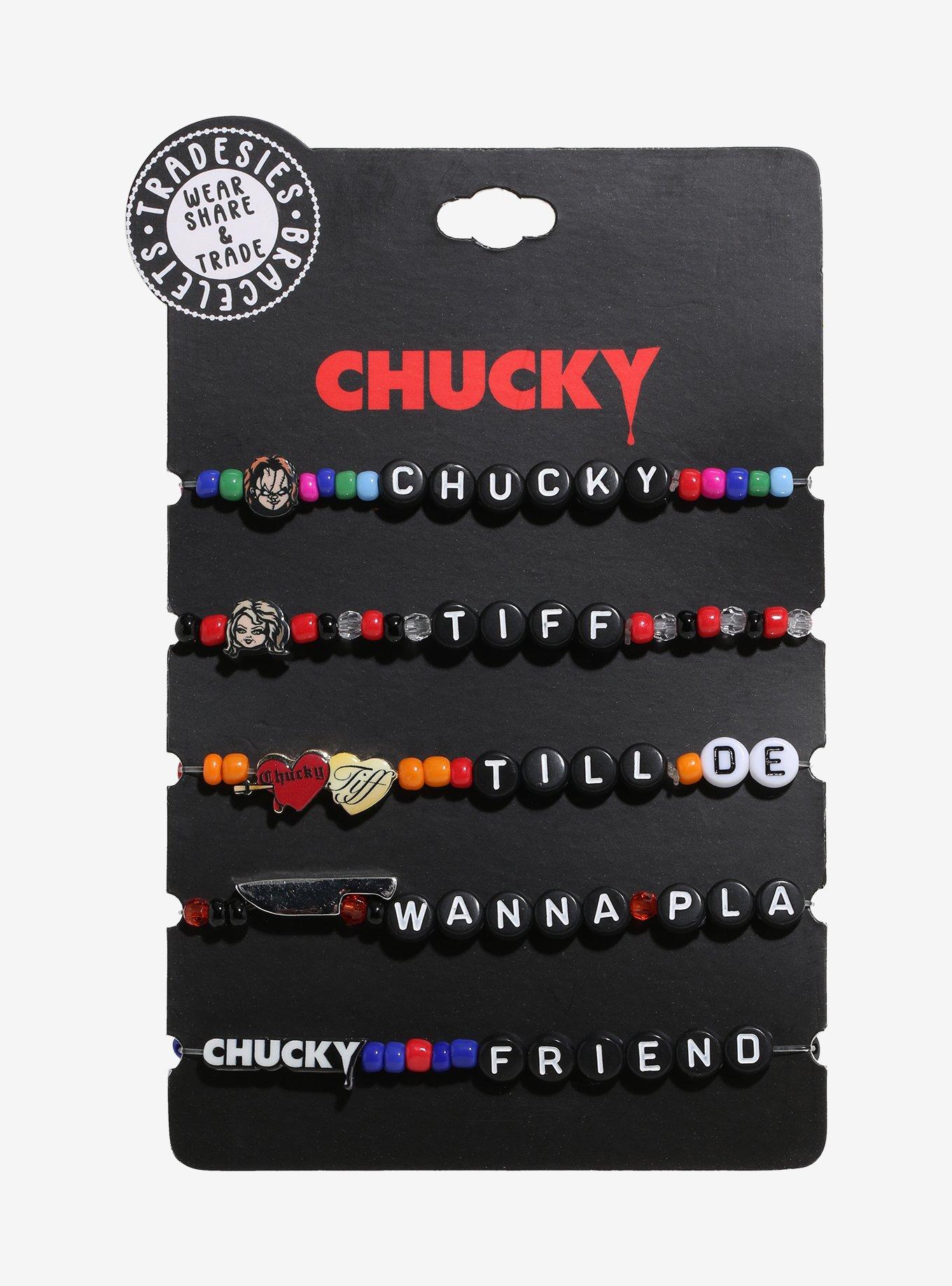 Chucky & Tiffany Quotes Best Friend Bracelet Set, , hi-res