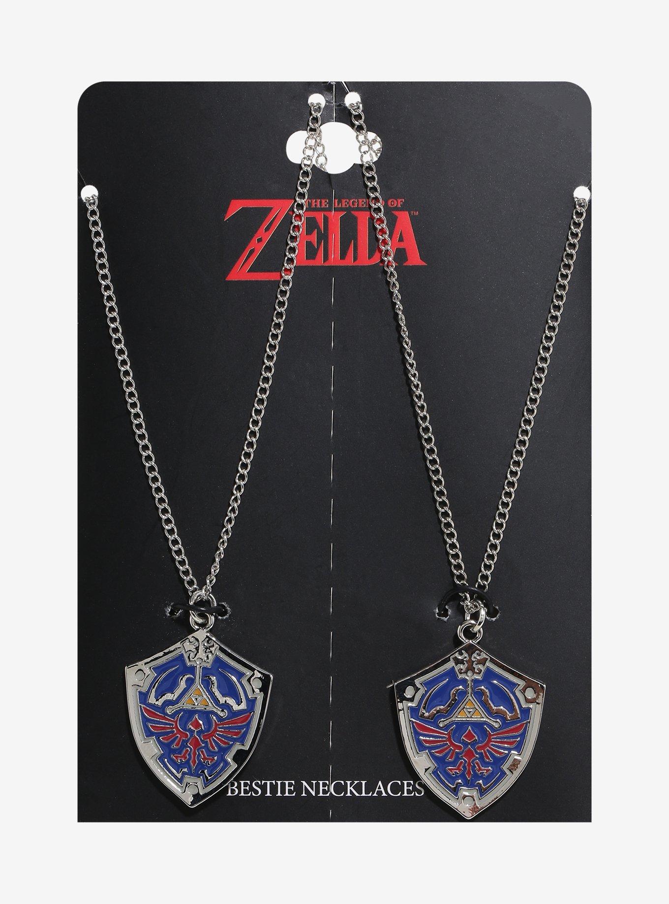 The Legend Of Zelda Hylian Shield Best Friend Necklace Set, , hi-res