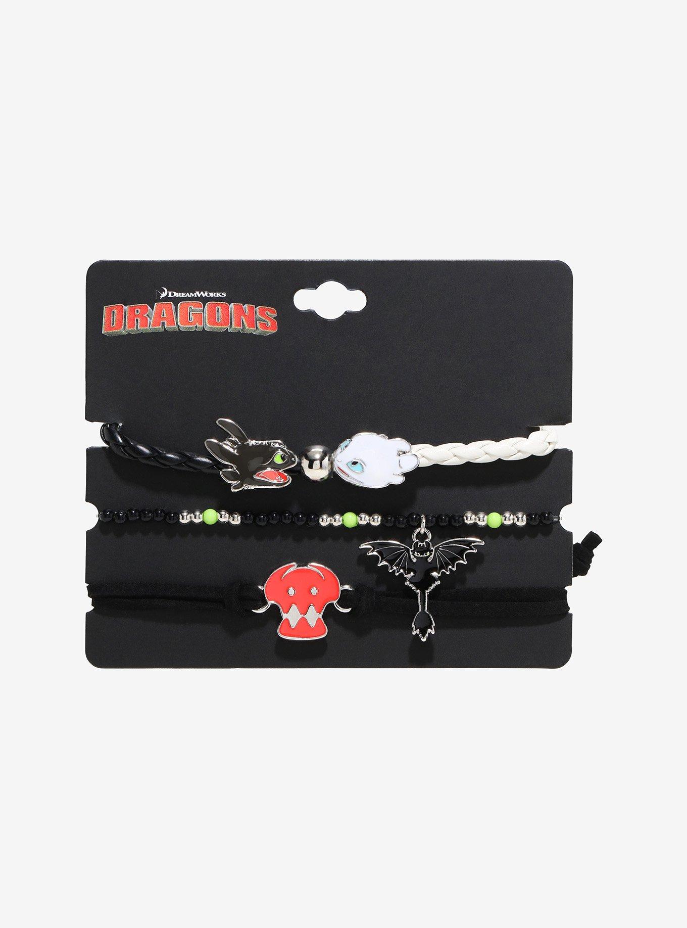 How To Train Your Dragon Toothless & Light Fury Bracelet Set, , hi-res