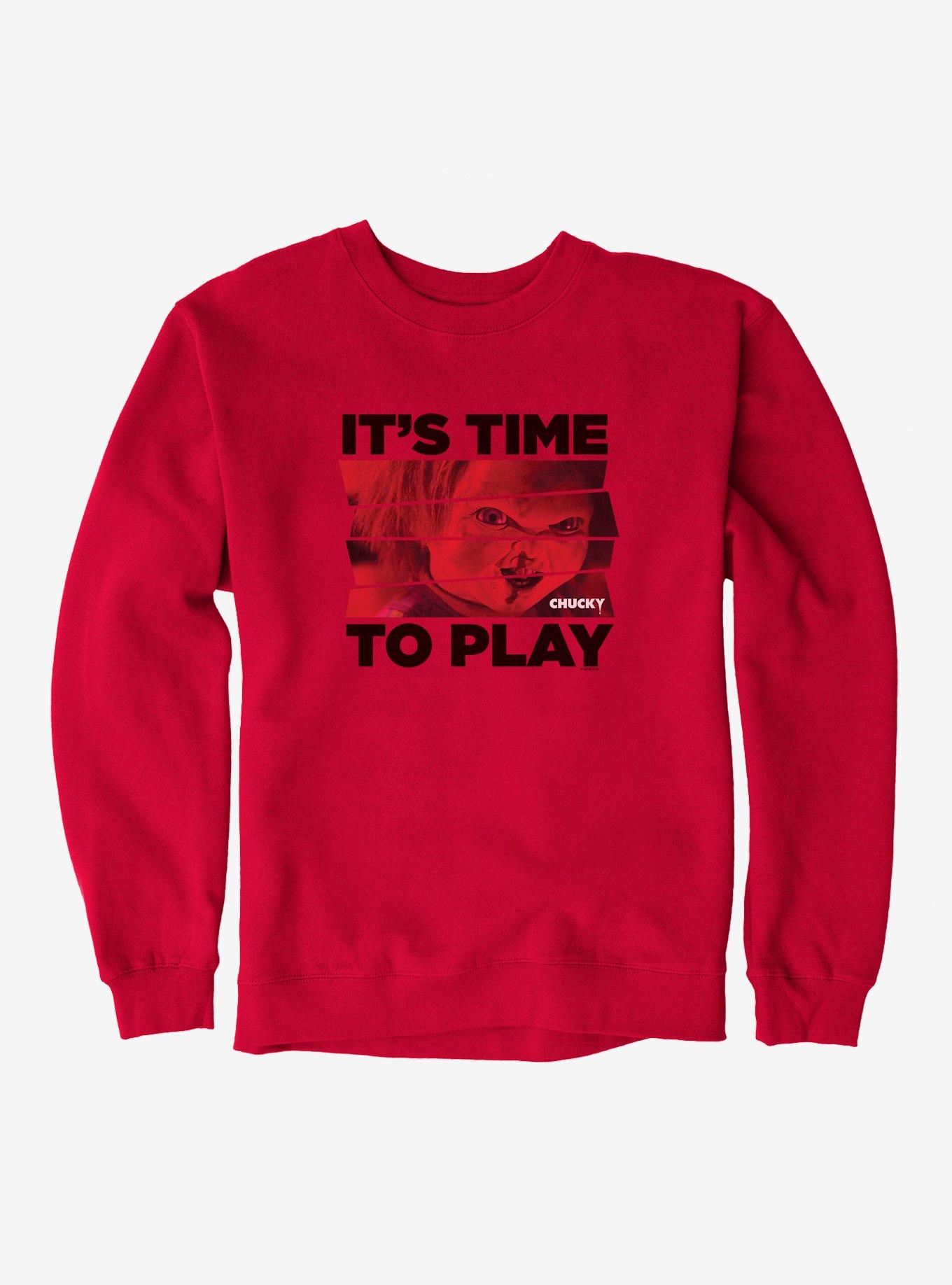 Chucky Time To Play Sweatshirt, RED, hi-res