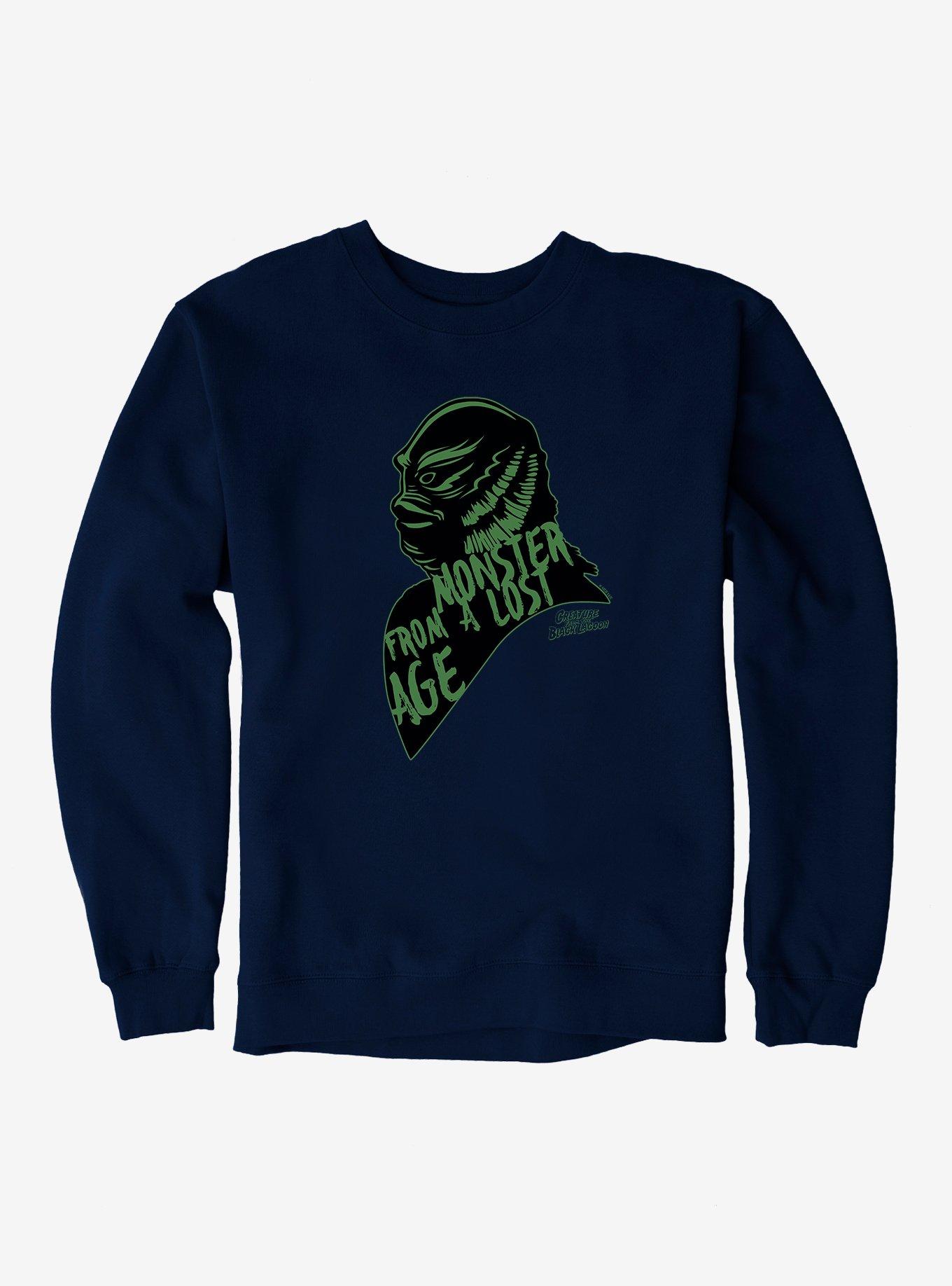 Universal Monsters Creature From The Black Lagoon Monster From A Lost Age Sweatshirt, NAVY, hi-res